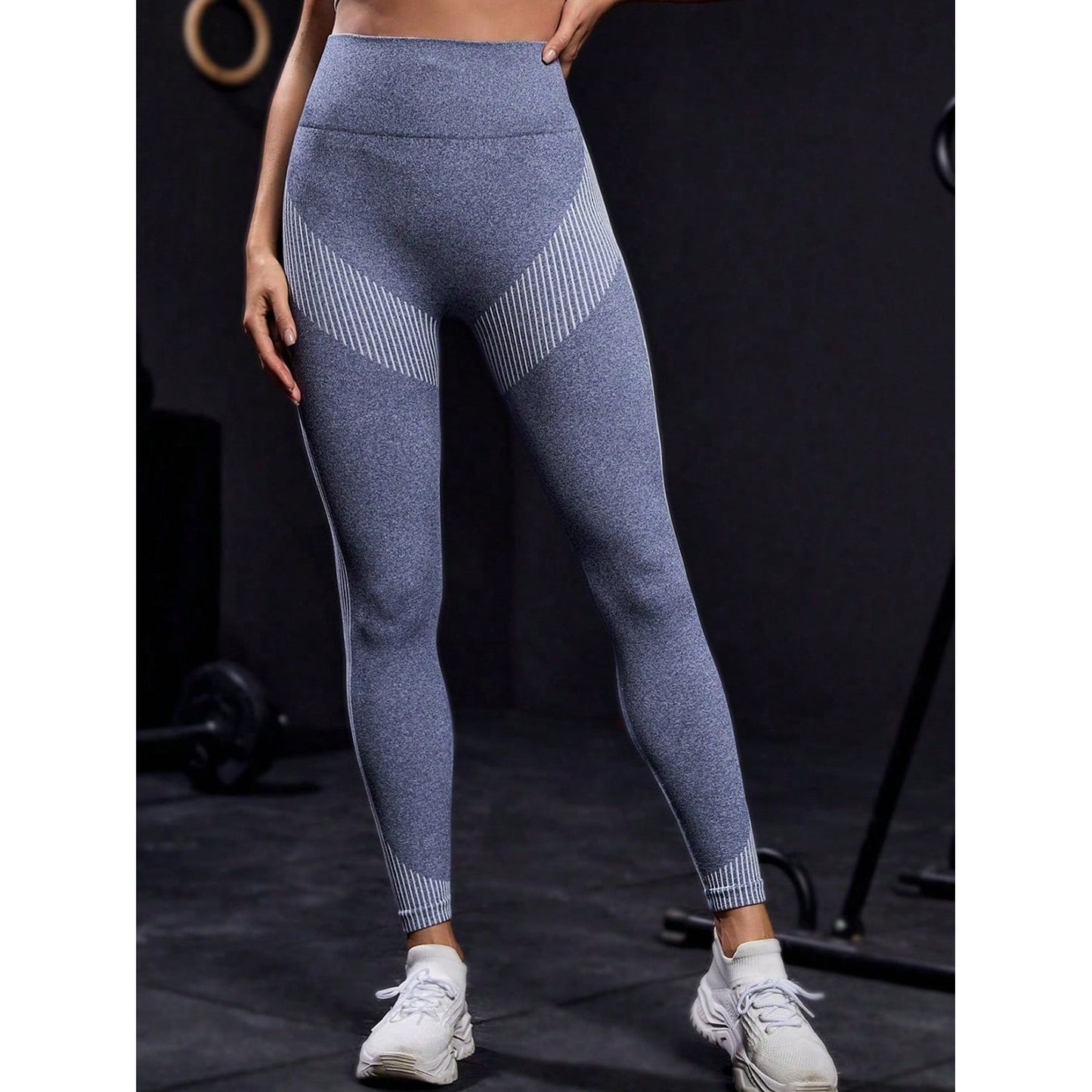 Striped High Waist Active Pants