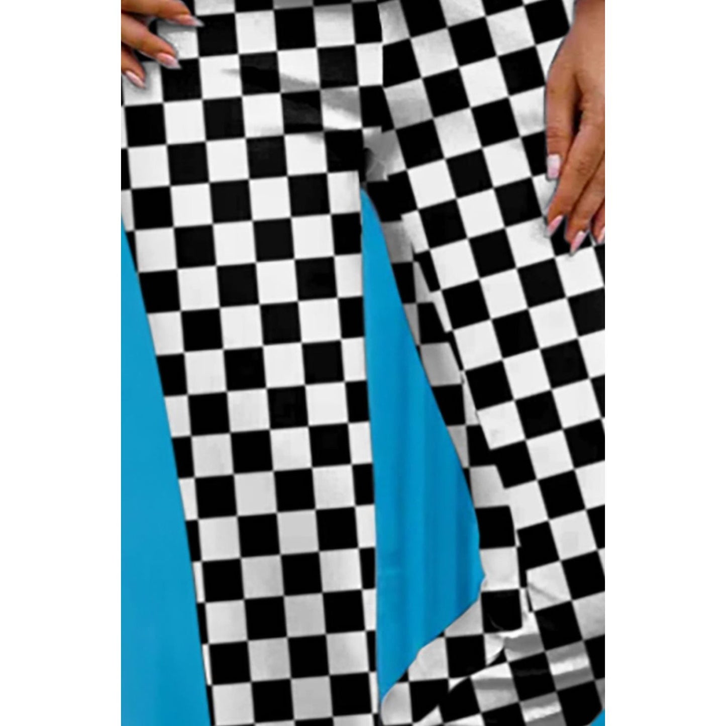 Checkered Skinny Capris