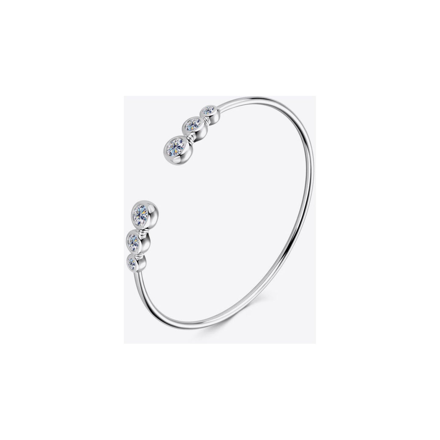 1.8 Carat Moissanite 925 Sterling Silver Bracelet