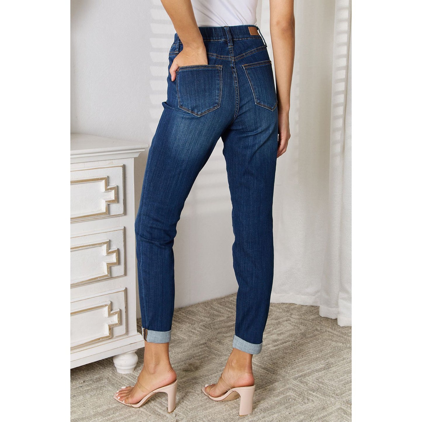 Judy Blue Full Size Skinny Cropped Jeans