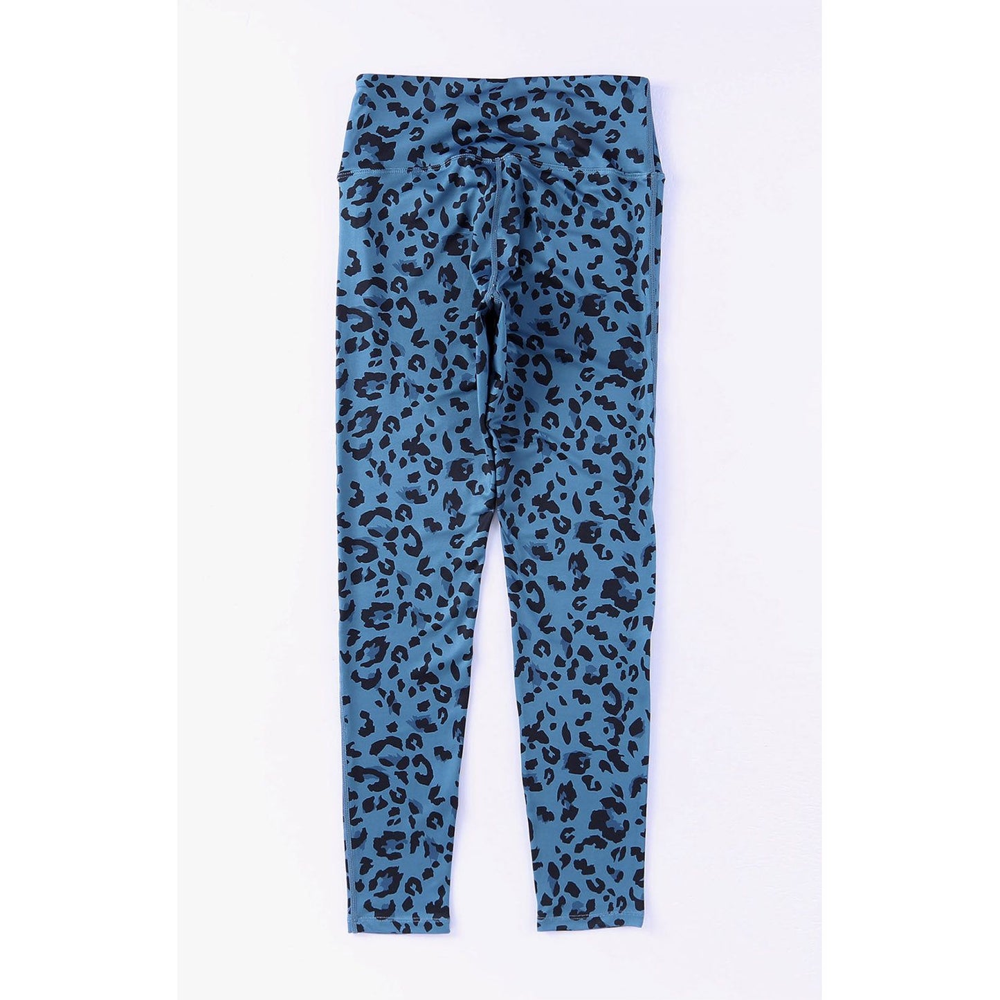 Leopard Print Wide Waistband Leggings