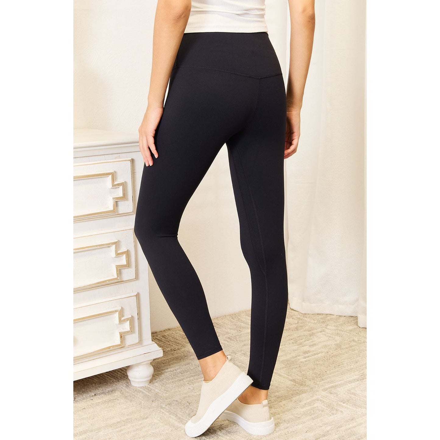 Double Take Wide Waistband Sports Leggings