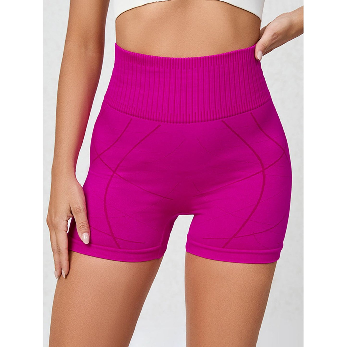 High Waist Active Shorts