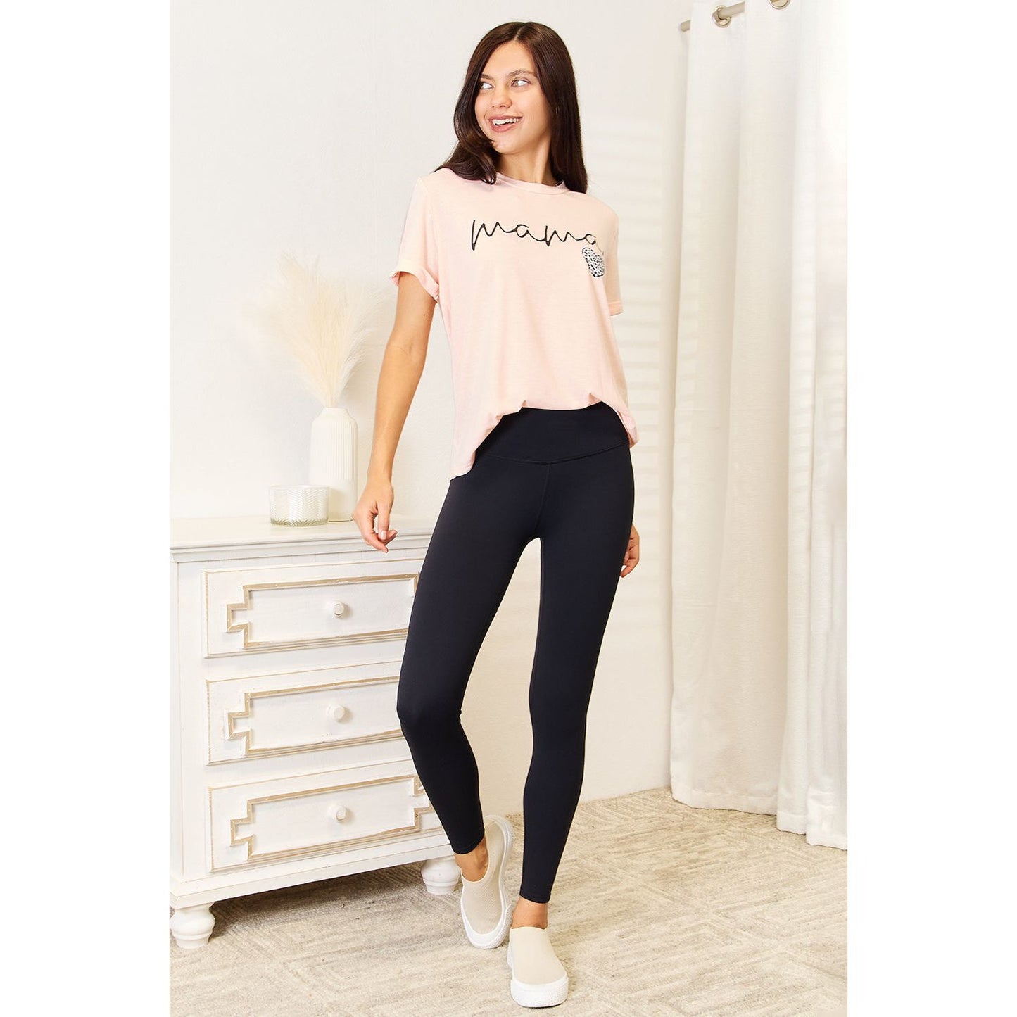 Simply Love MAMA Heart Graphic T-Shirt