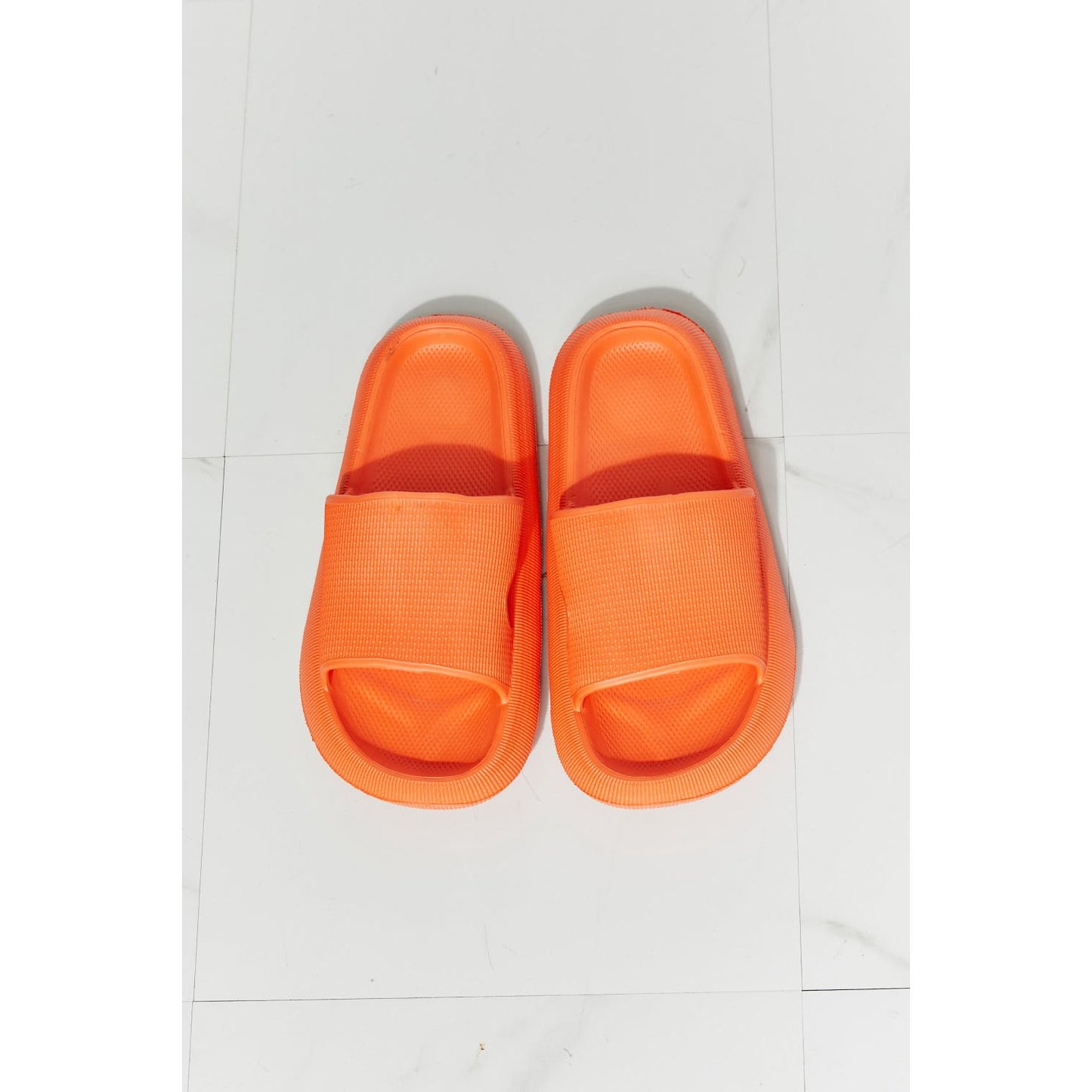 MMShoes Arms Around Me Open Toe Slide in Orange