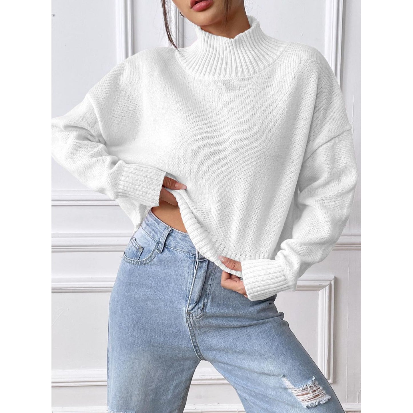 Turtleneck Long Sleeve Sweater