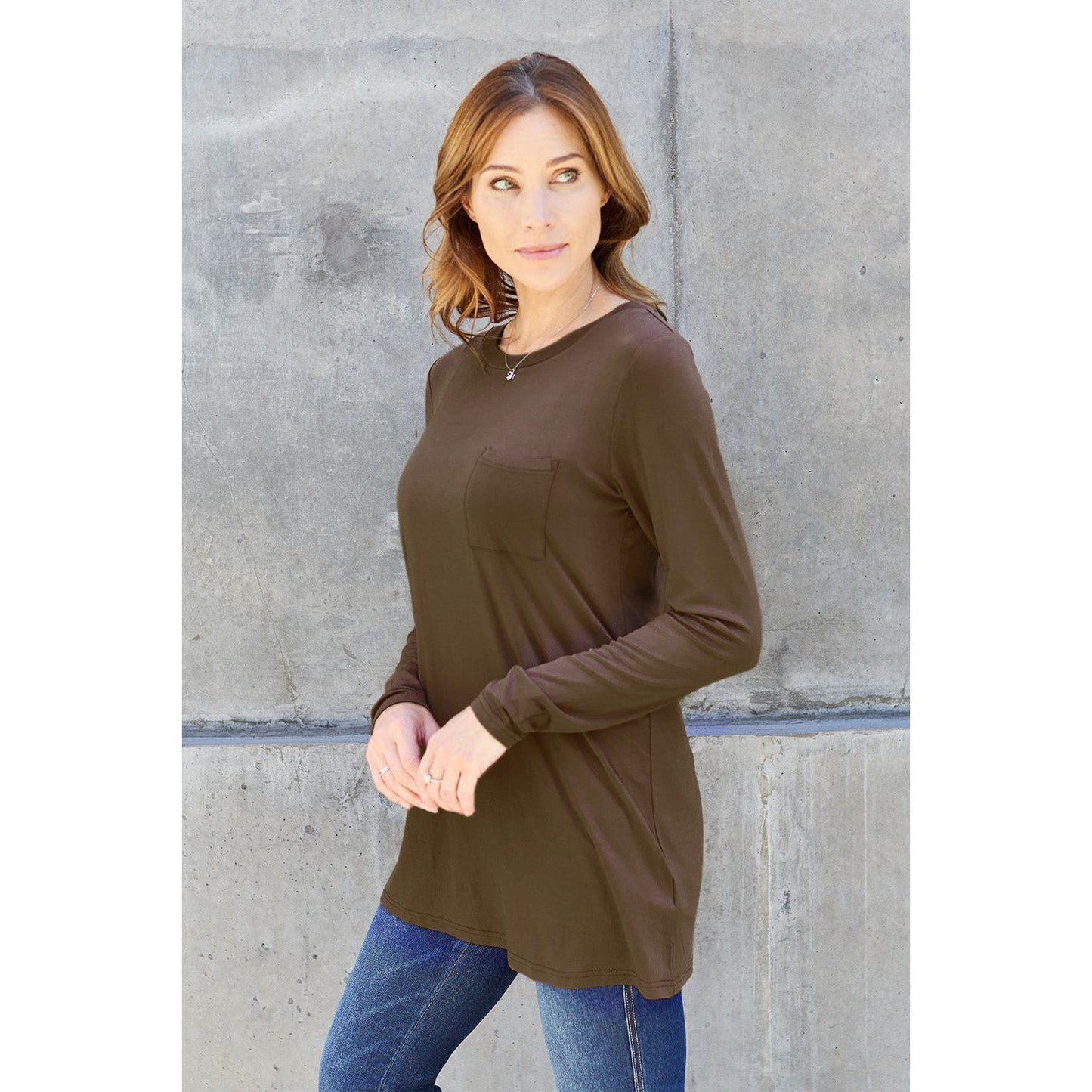 Basic Bae Full Size Round Neck Long Sleeve Top