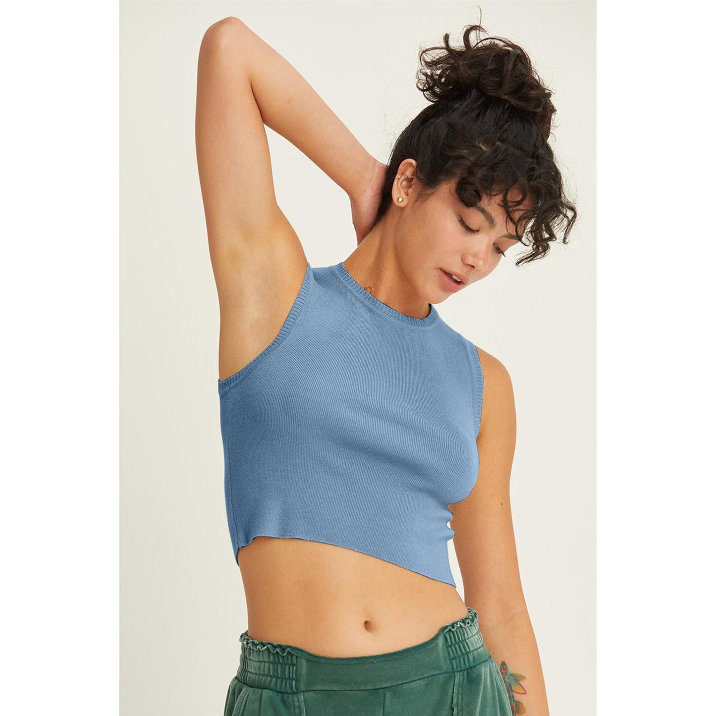 HYFVE Ribbed Knit Cropped Tank