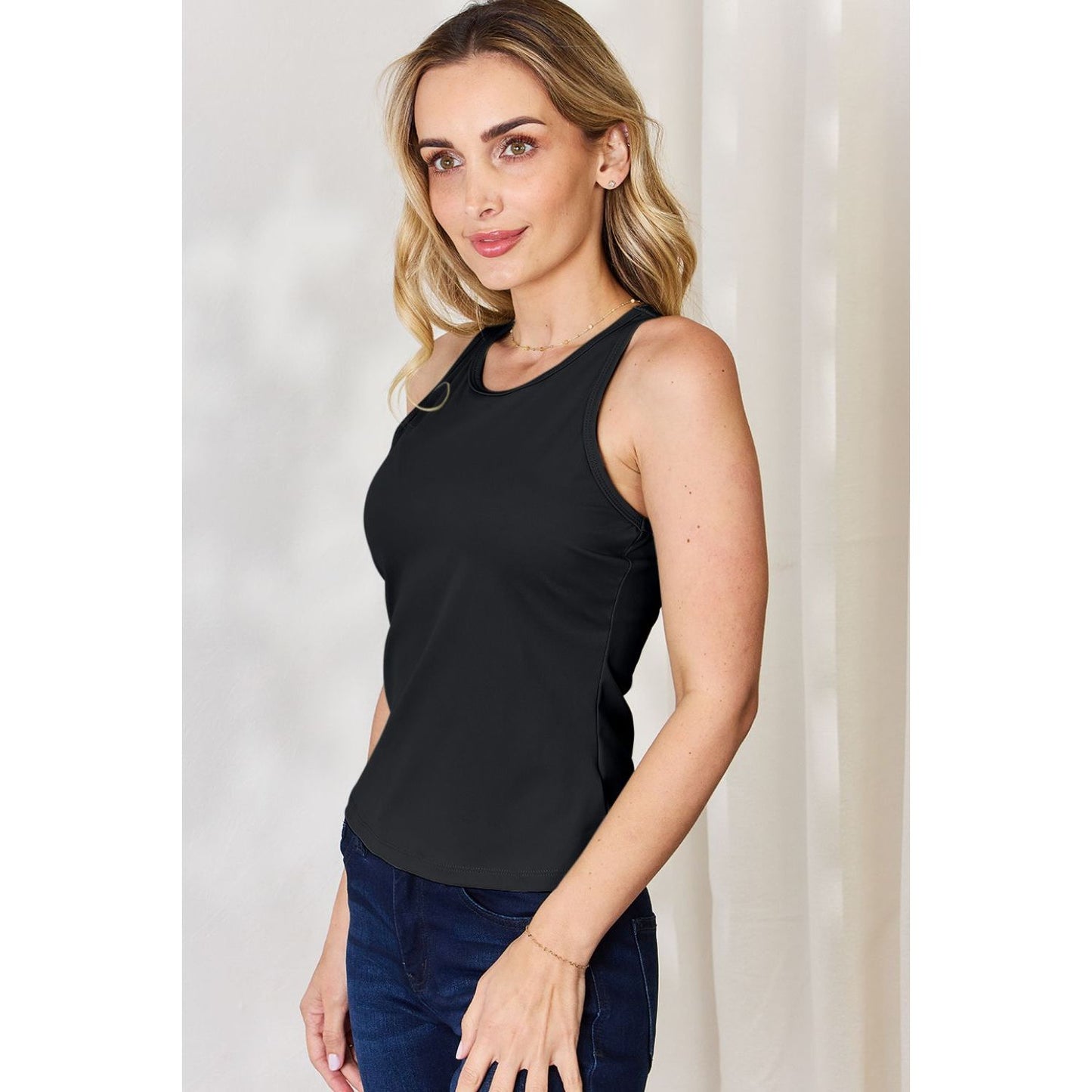 Basic Bae Full Size Round Neck Racerback Tank