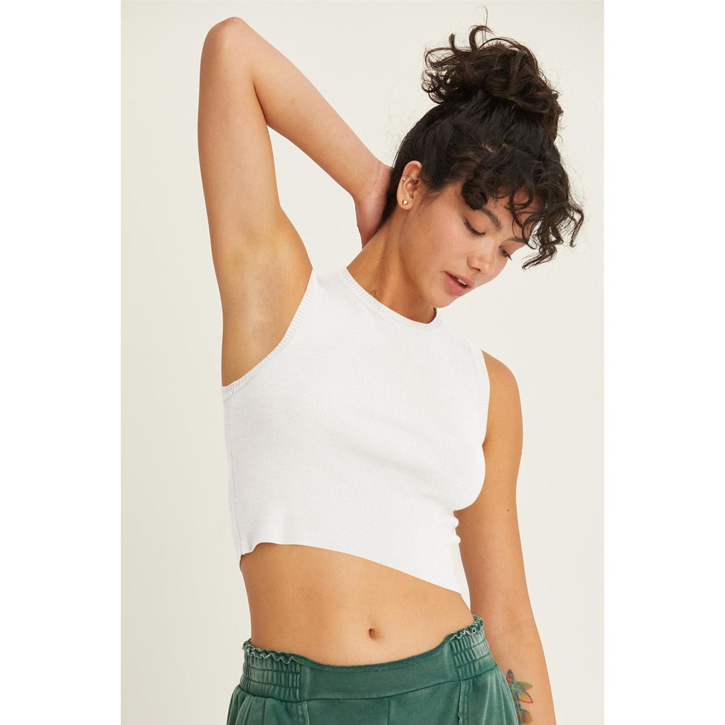 HYFVE Ribbed Knit Cropped Tank