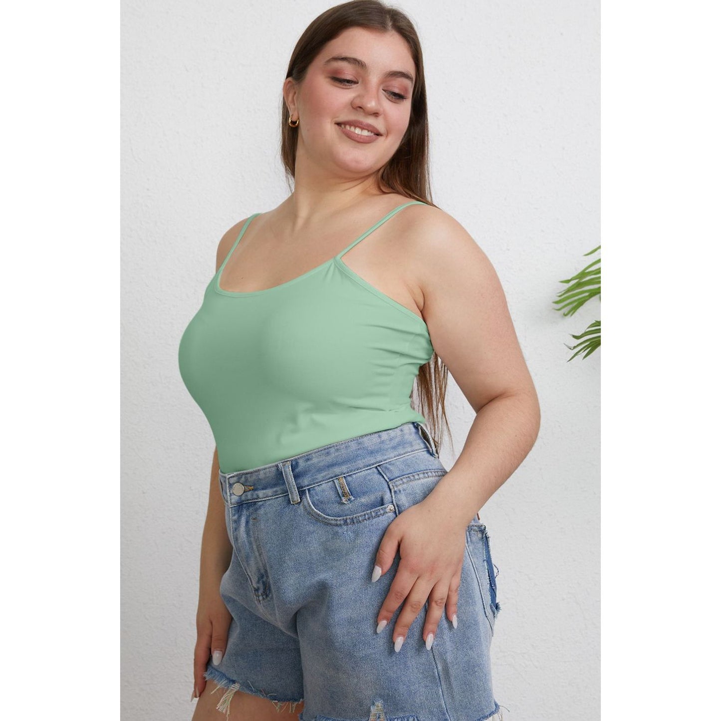 Basic Bae Full Size Round Neck Slim Cami