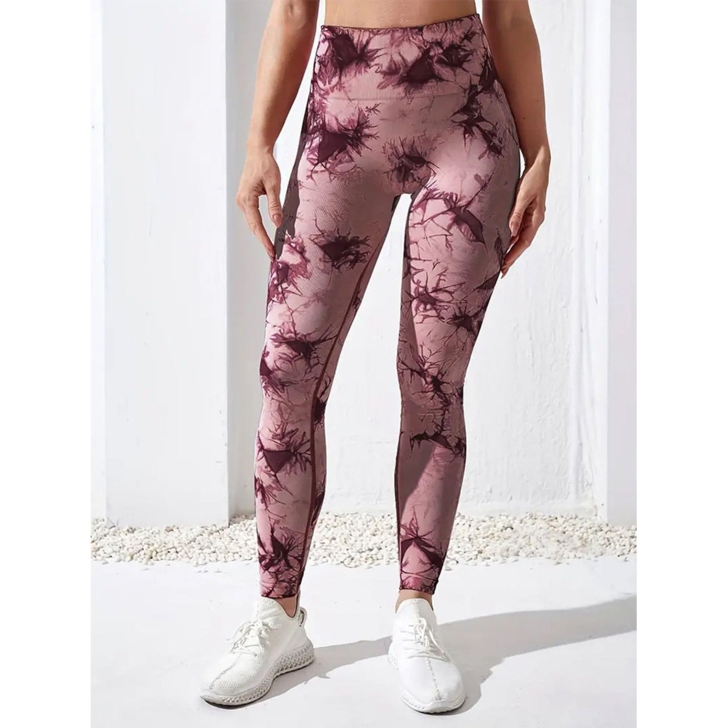 Printed High Waist Active Pants