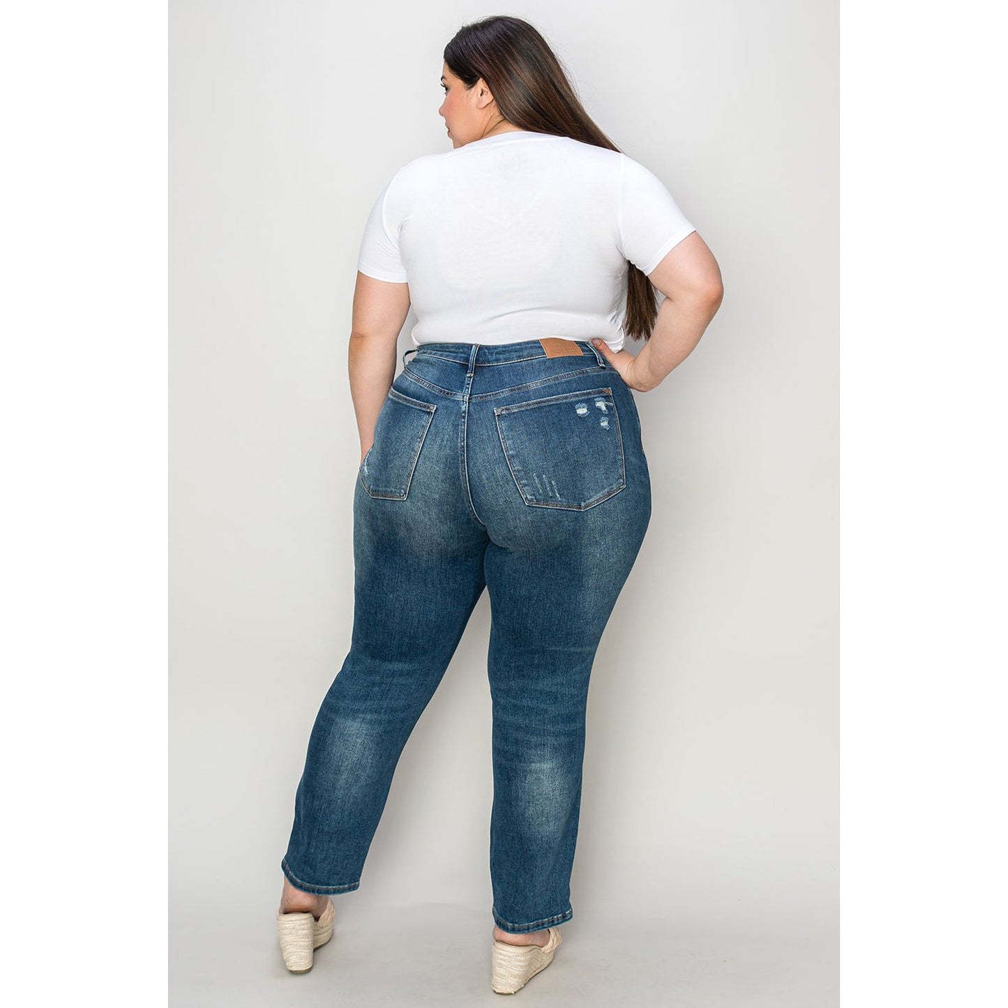 Judy Blue Full Size Tummy Control High Waist Slim Jeans