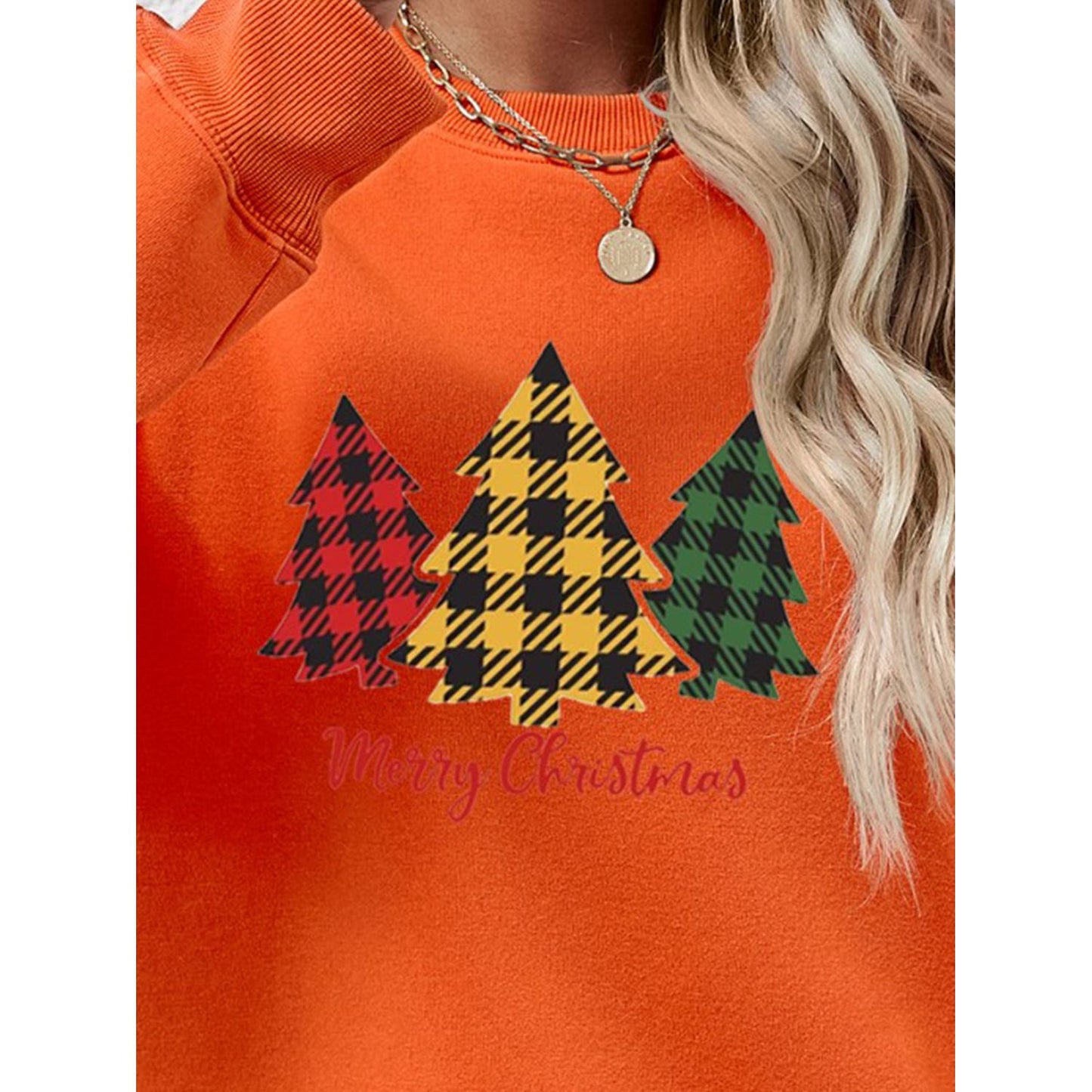 MERRY CHRISTMAS Dropped Shoulder Sweatshirt