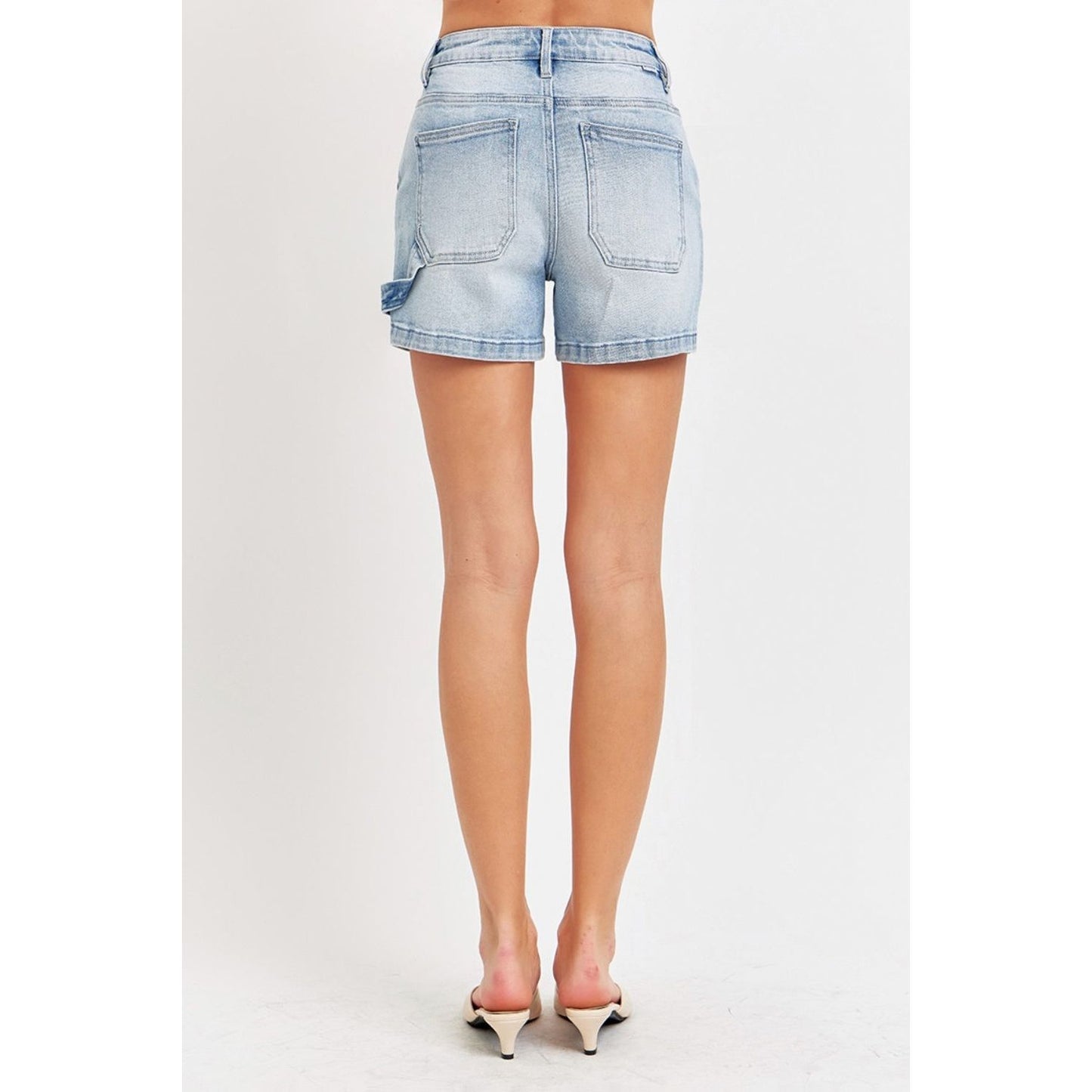 Risen Full Size High Rise Denim Shorts