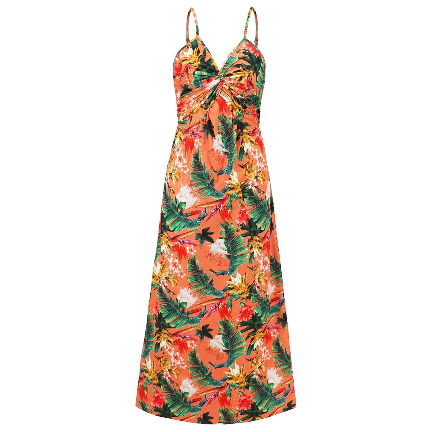 Twisted Printed V-Neck Cami Dress