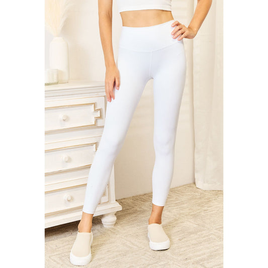 Double Take Wide Waistband Sports Leggings