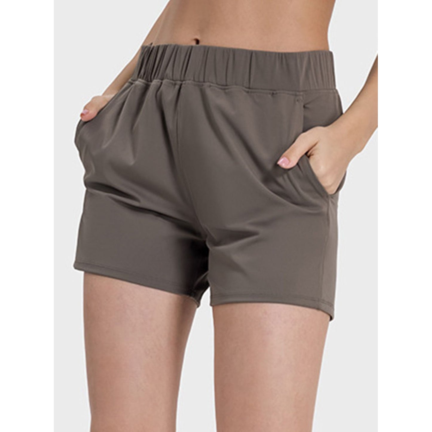 Elastic Waist Active Shorts