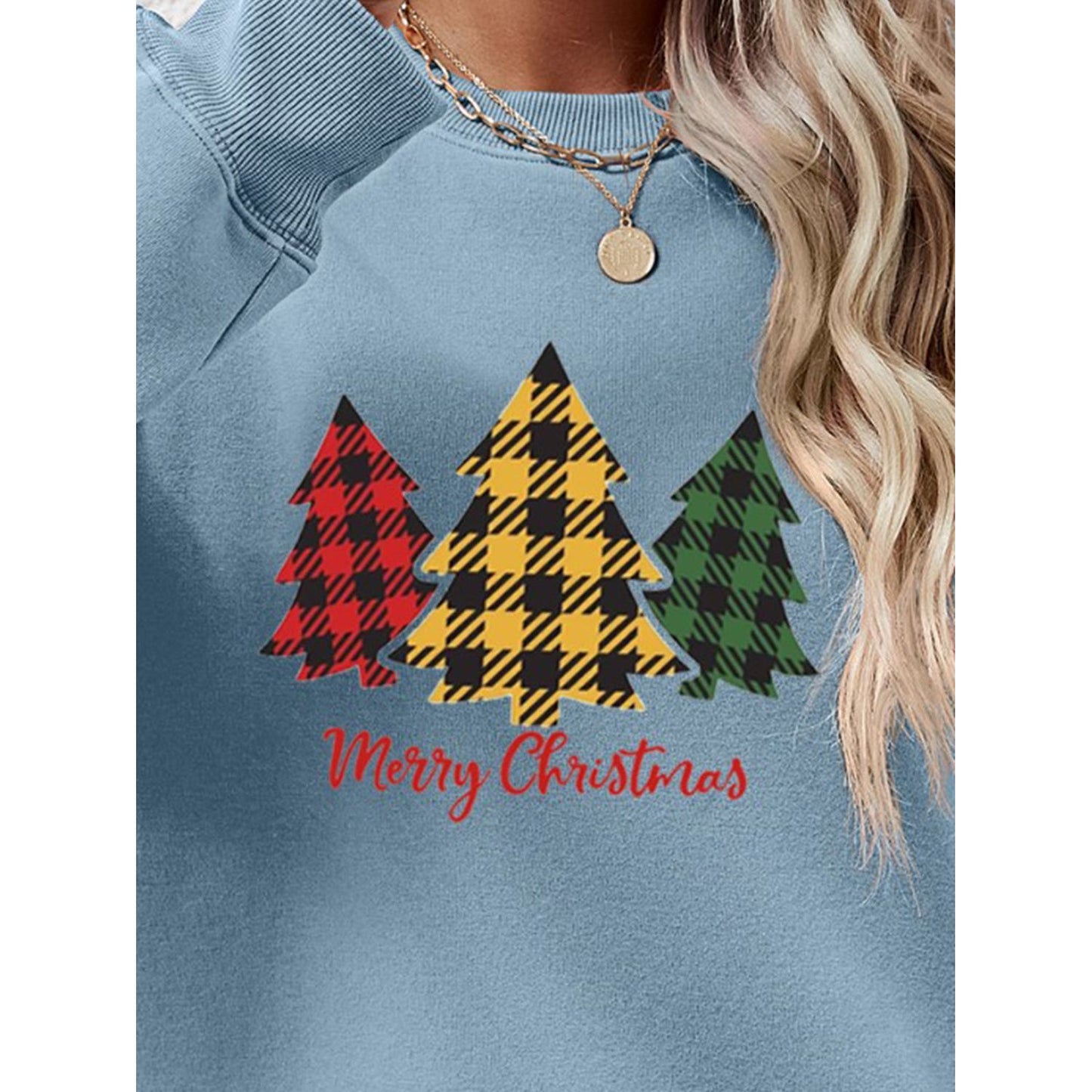 MERRY CHRISTMAS Dropped Shoulder Sweatshirt