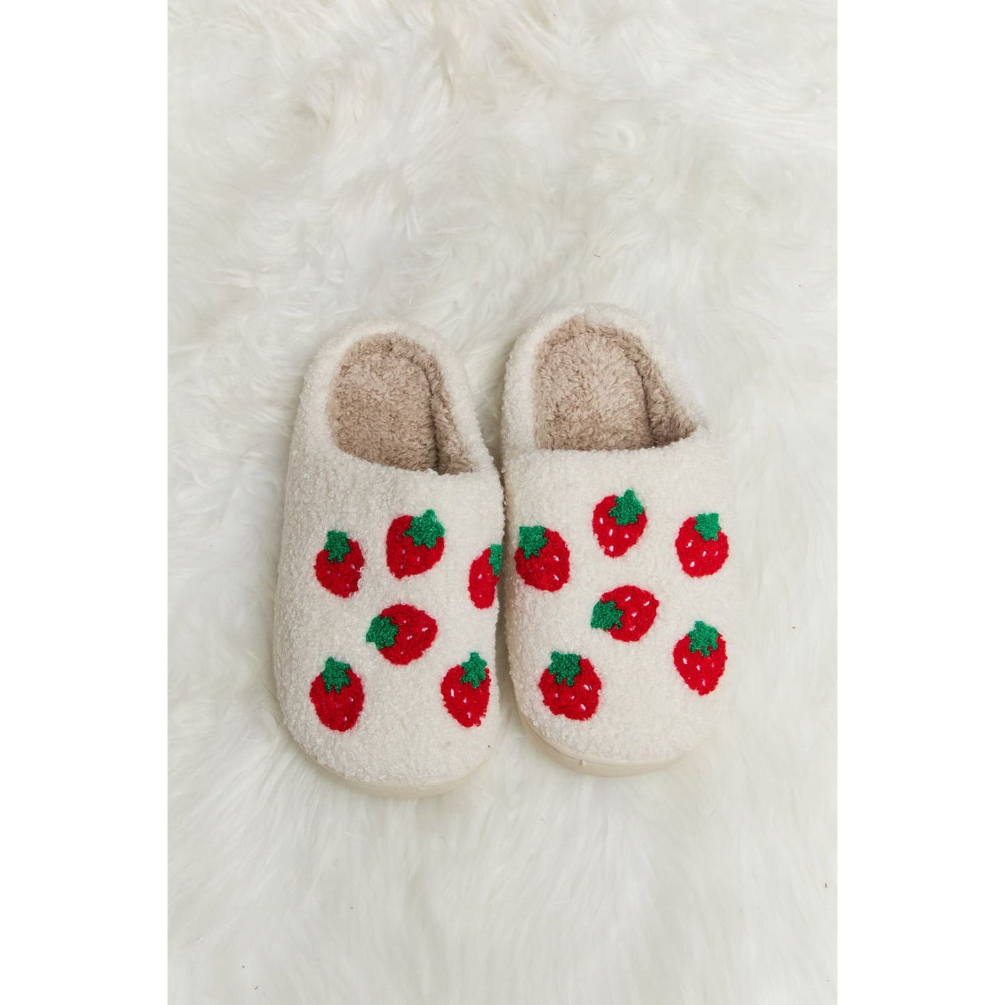 Melody Printed Plush Slide Slippers