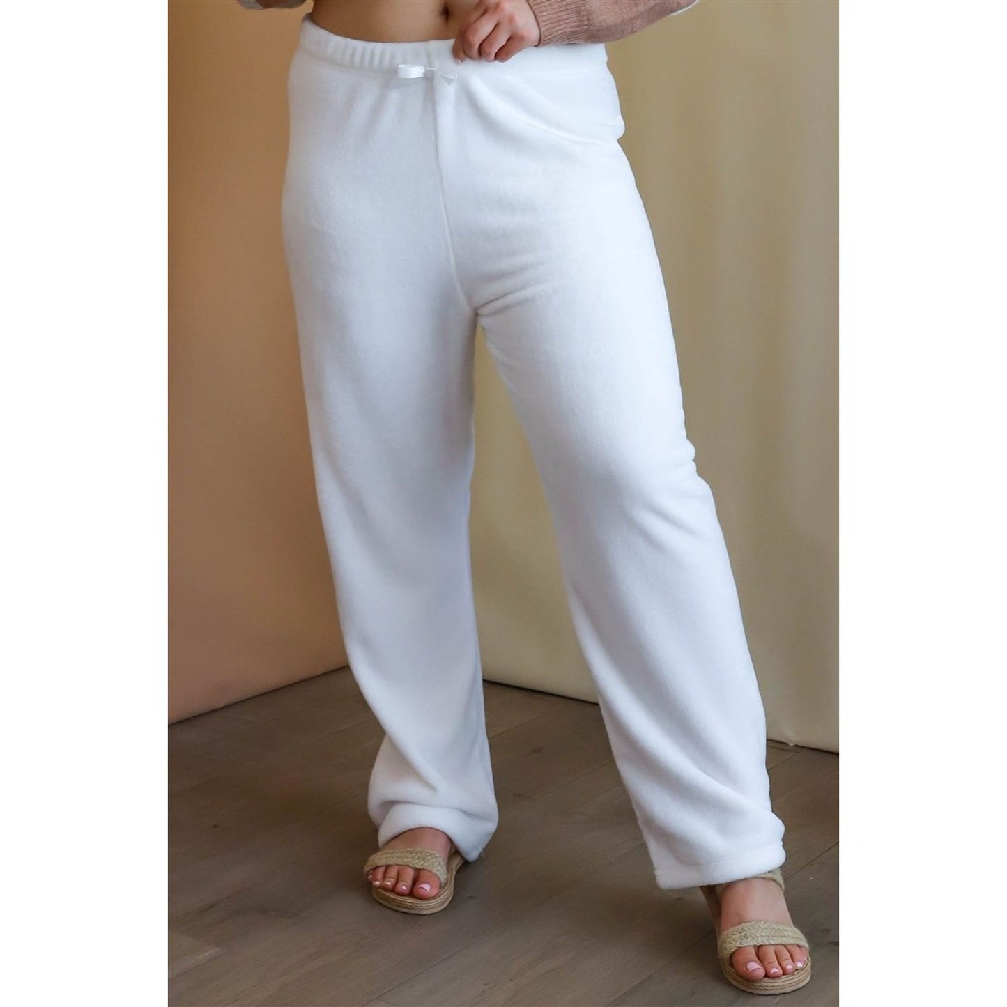 Active Usa Plus Size Elastic Waist Wide Leg Pants