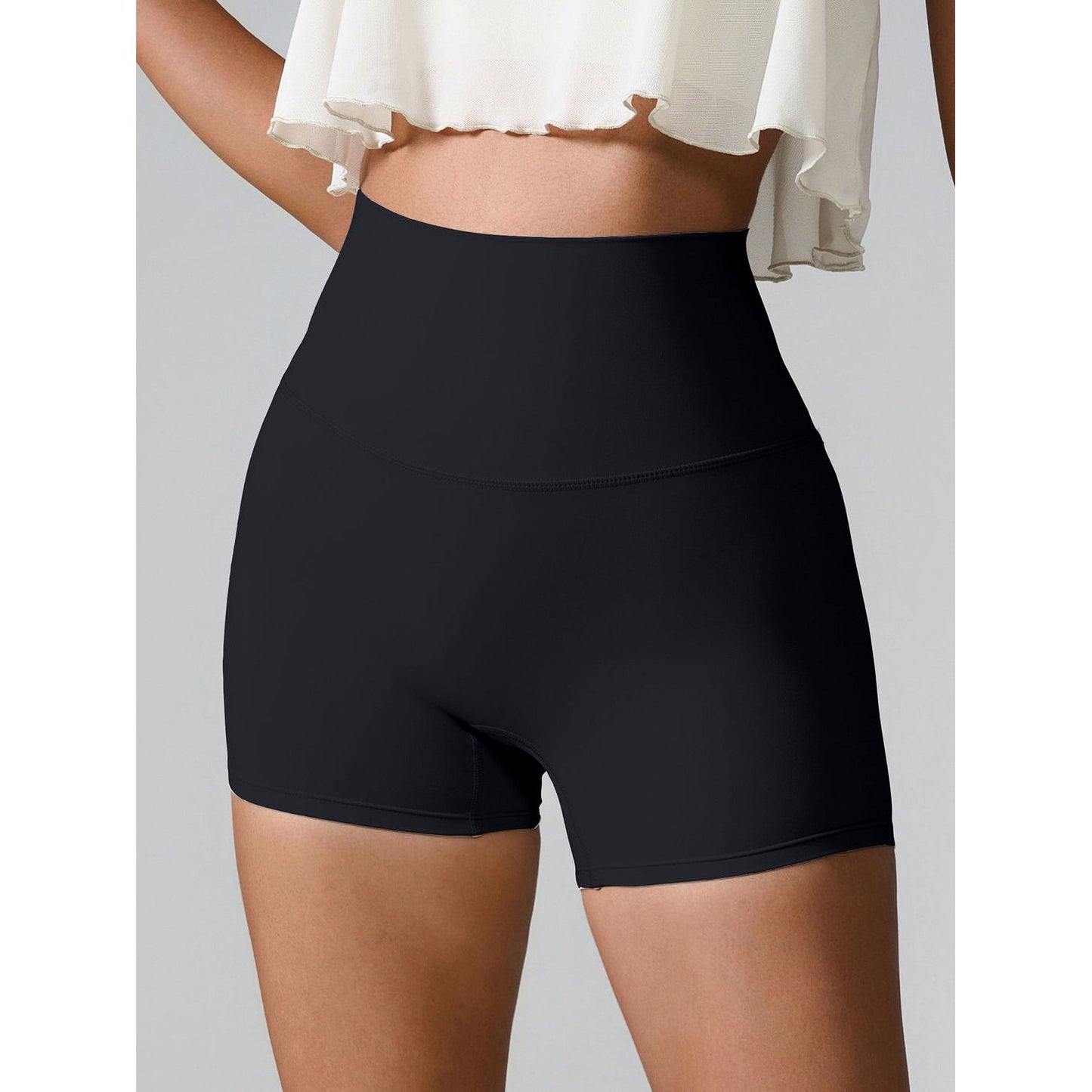 High Waist Active Shorts