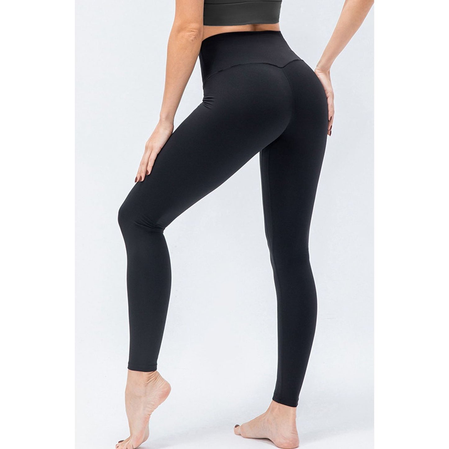 Wide Waistband Slim Fit Active Leggings