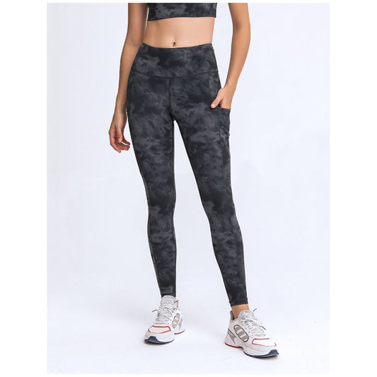 Wide Waistband Leggings with Pockets