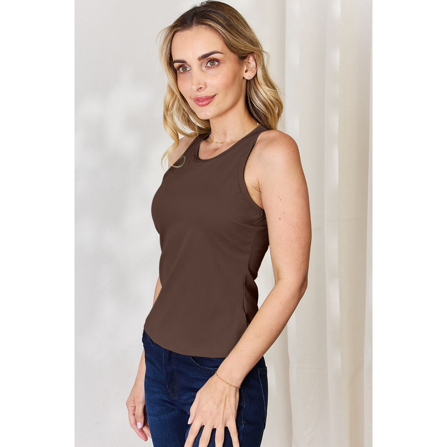 Basic Bae Full Size Round Neck Racerback Tank