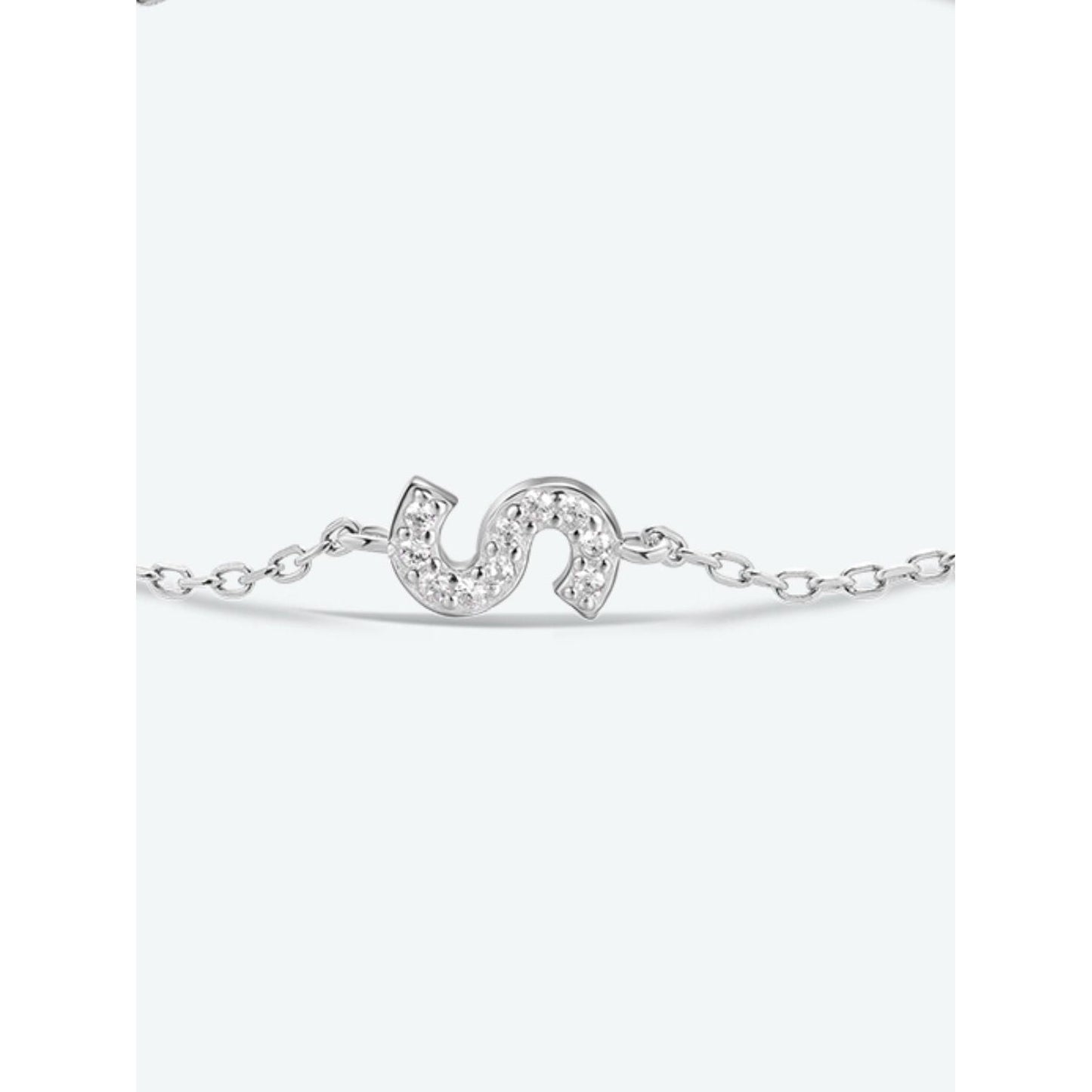 Q To U Zircon 925 Sterling Silver Bracelet