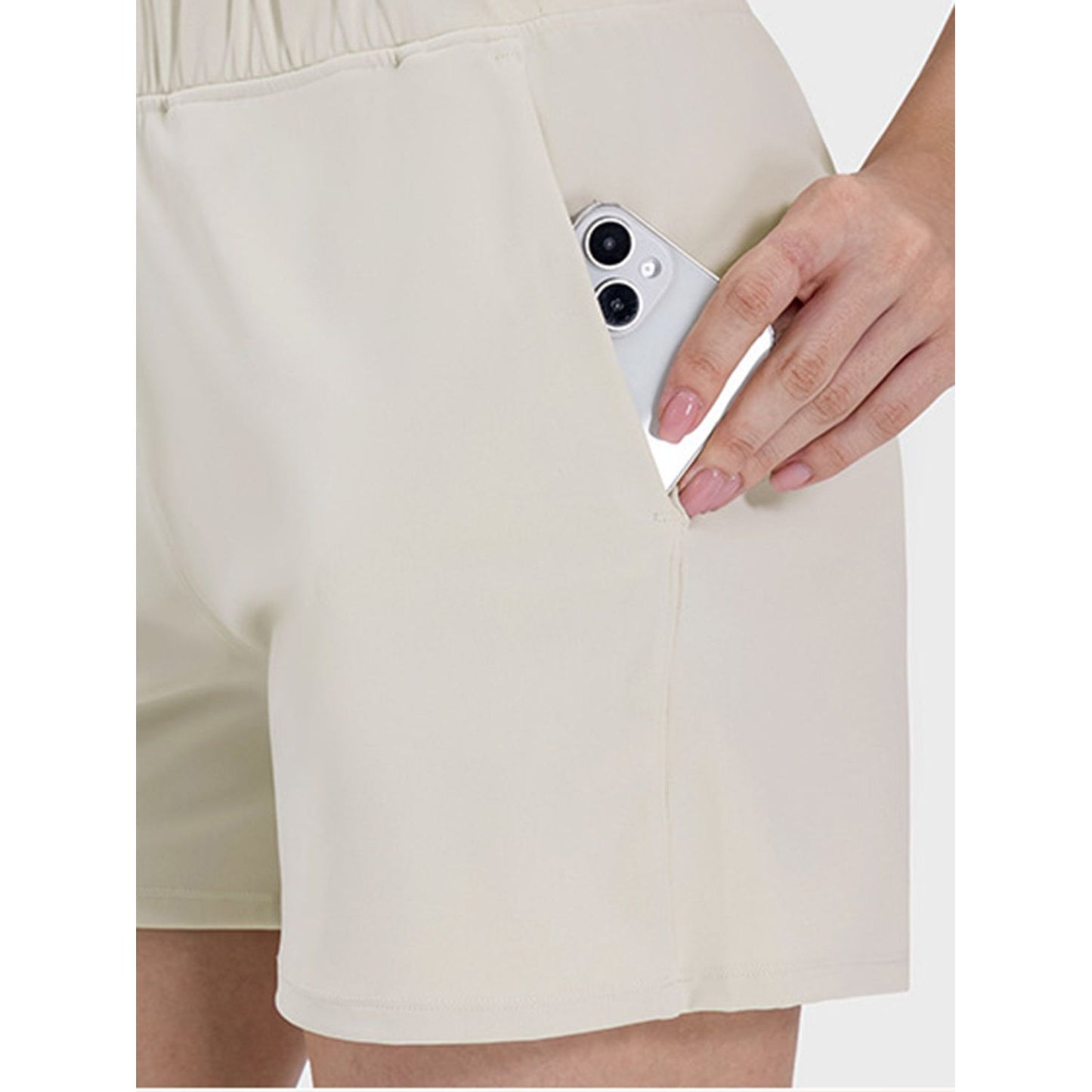 Elastic Waist Active Shorts