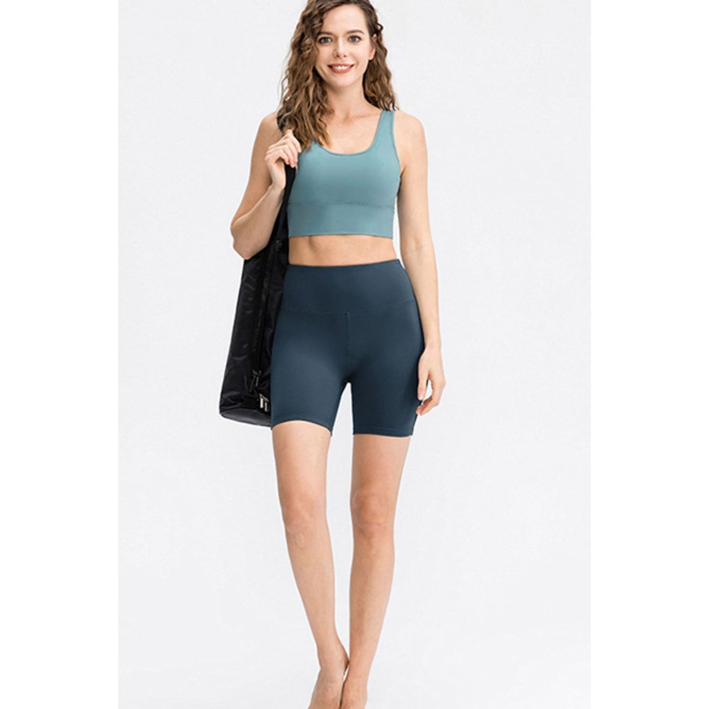 Wide Waistband Sports Shorts