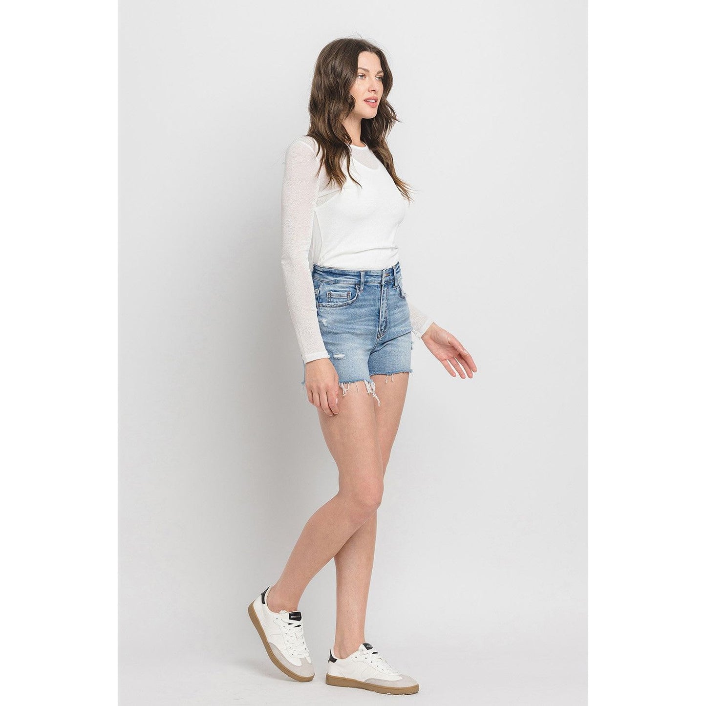 Vervet by Flying Monkey High Rise Denim Shorts