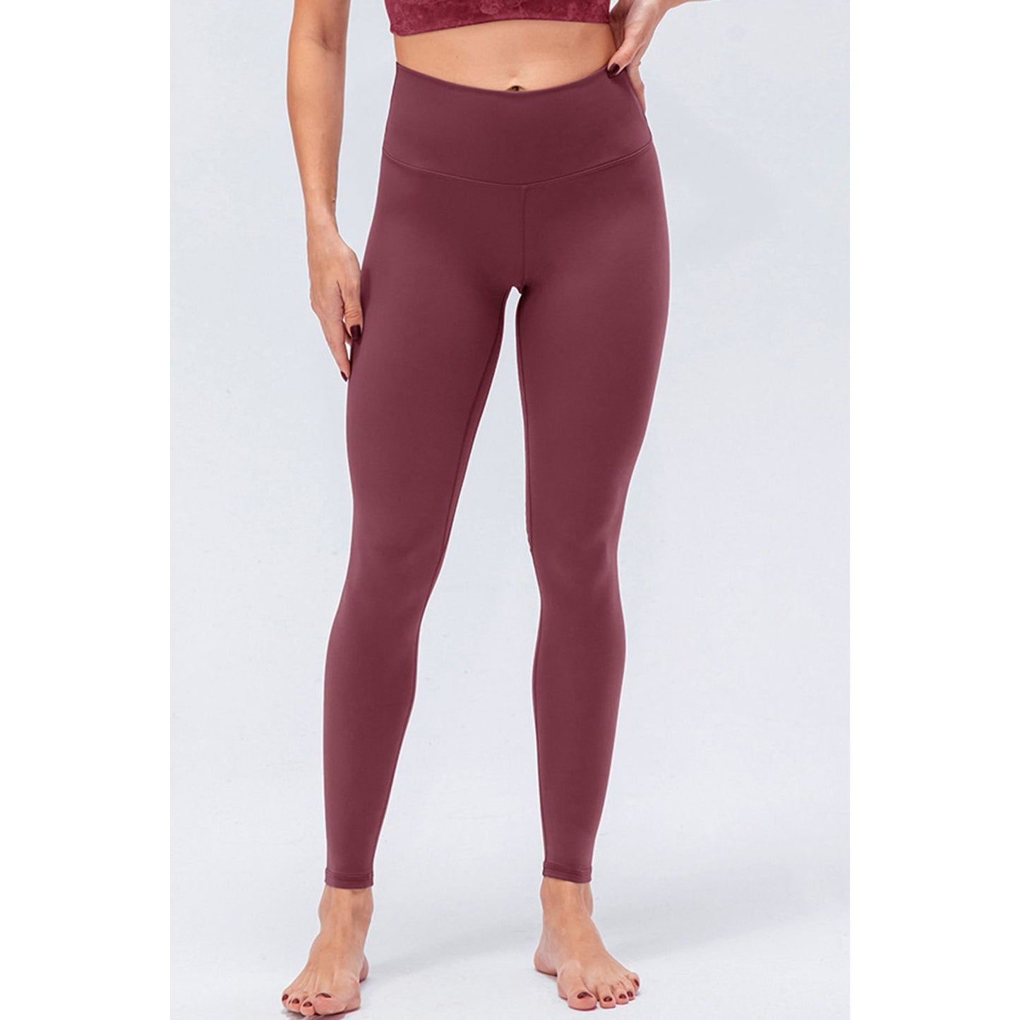 Wide Waistband Slim Fit Active Leggings