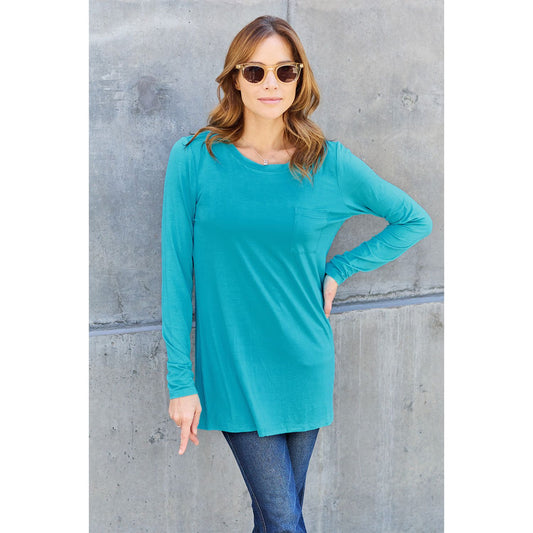 Basic Bae Full Size Round Neck Long Sleeve Top