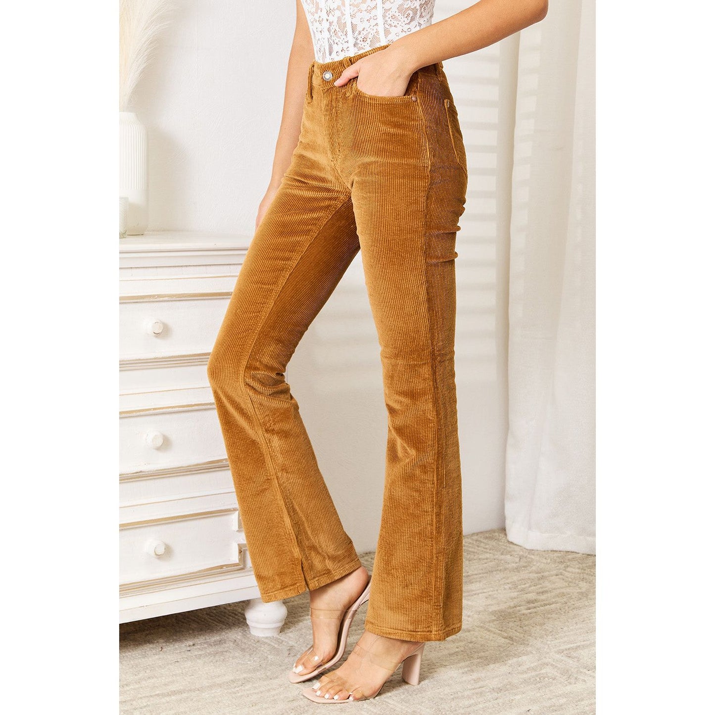 Judy Blue Full Size Mid Rise Corduroy Pants