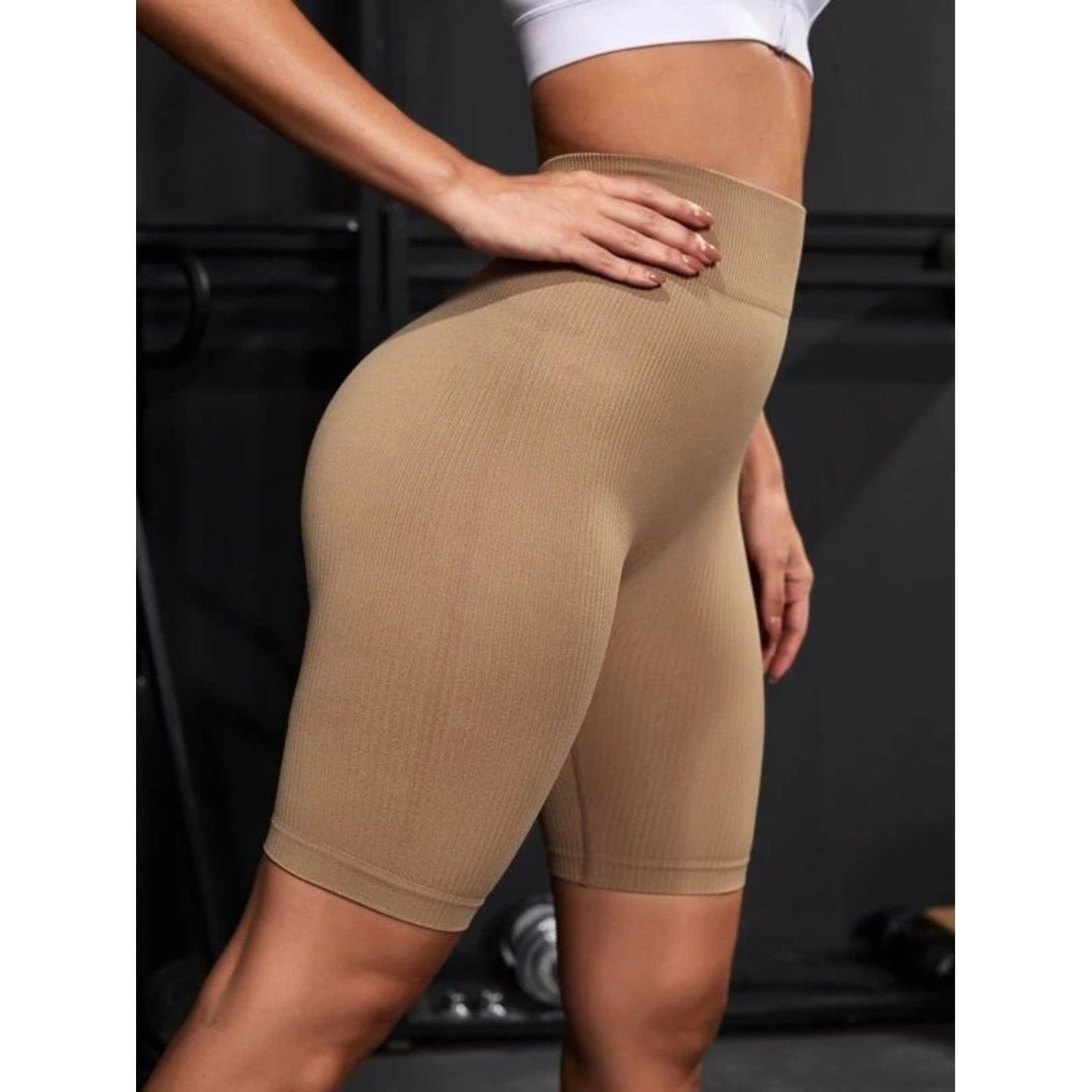 High Waist Active Shorts