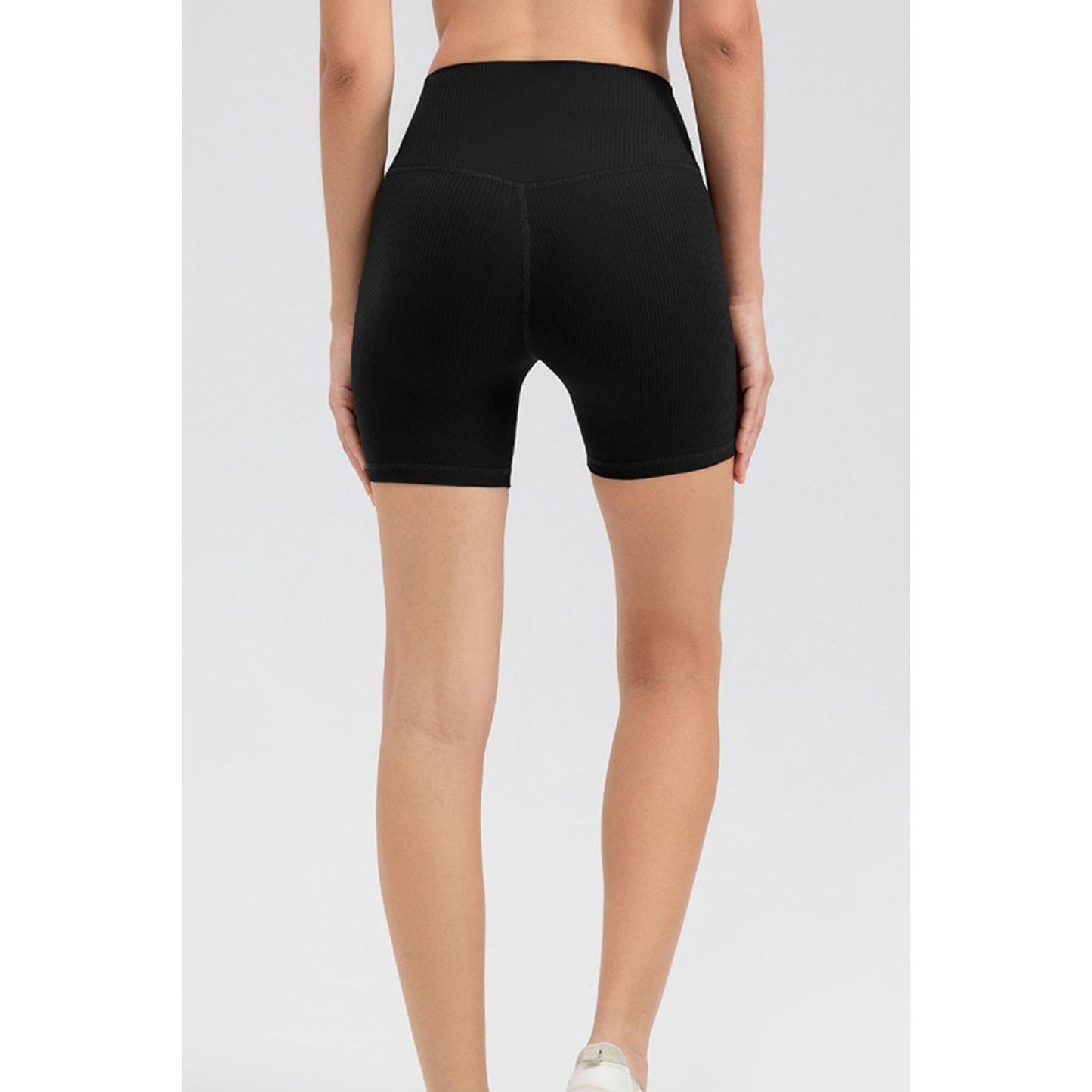 Wide Waistband Slim Fit Sports Shorts