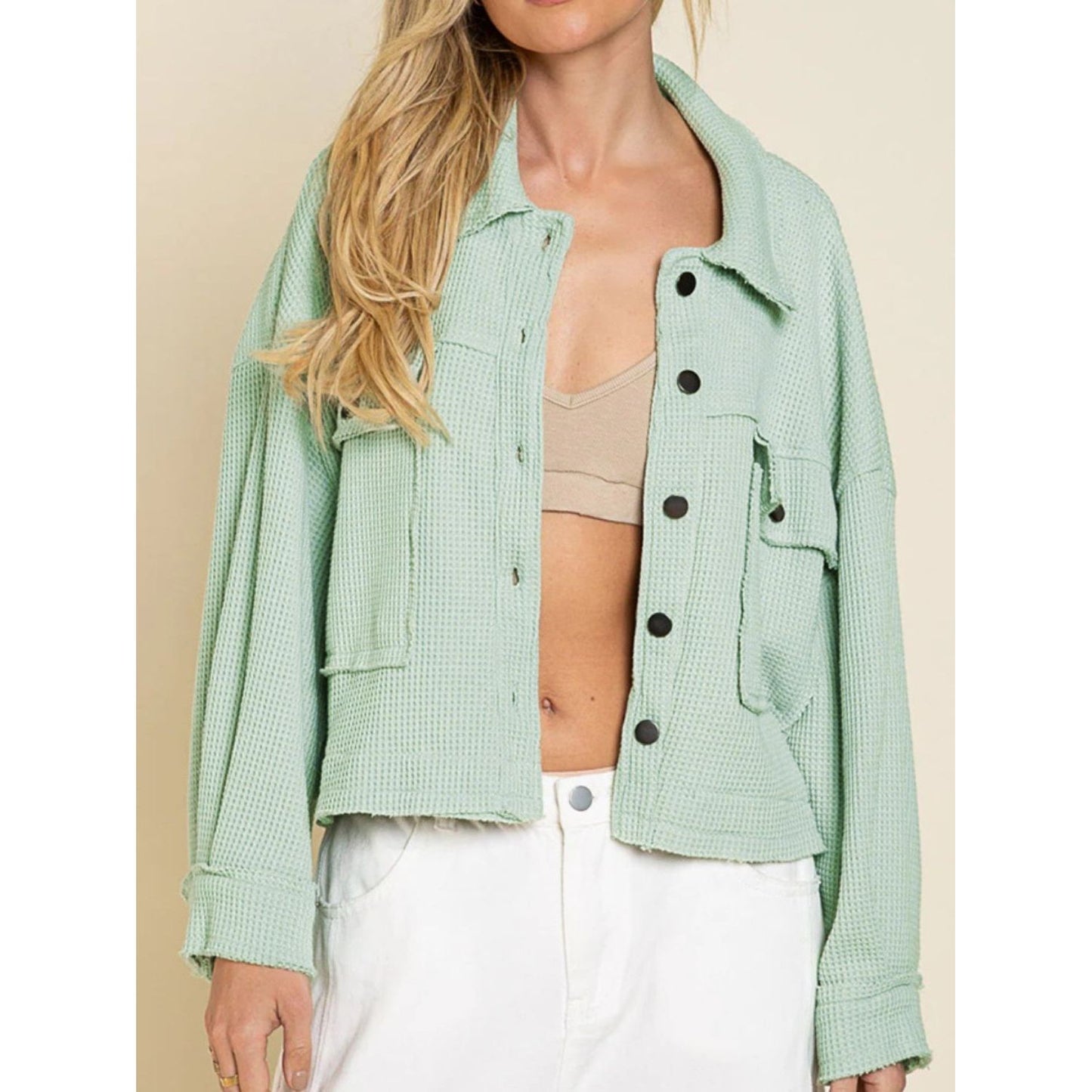 Button Up Long Sleeve Jacket