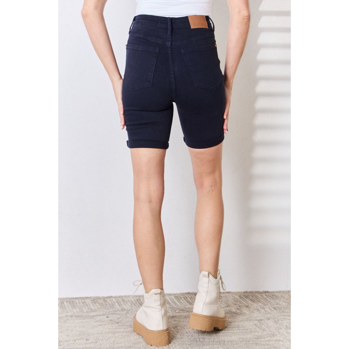 Judy Blue Full Size High Waist Tummy Control Bermuda Shorts