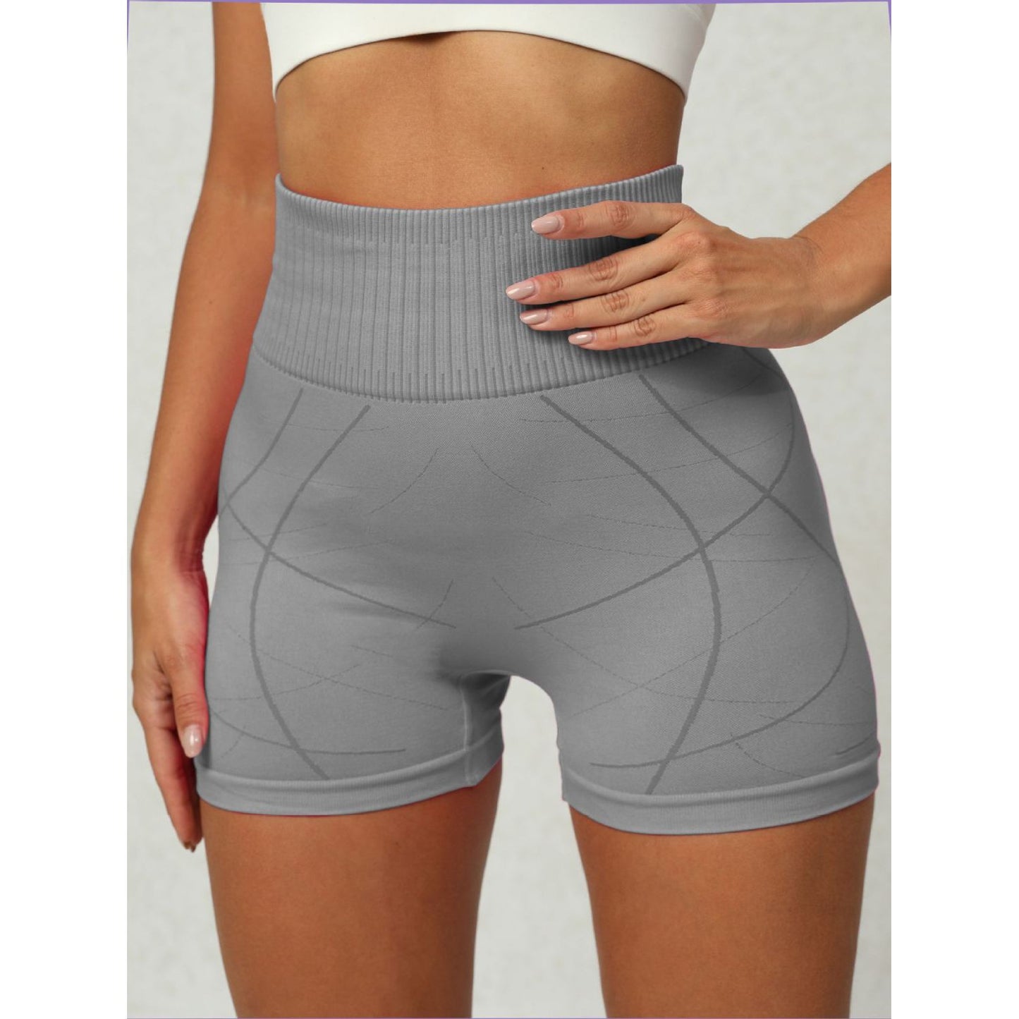 High Waist Active Shorts