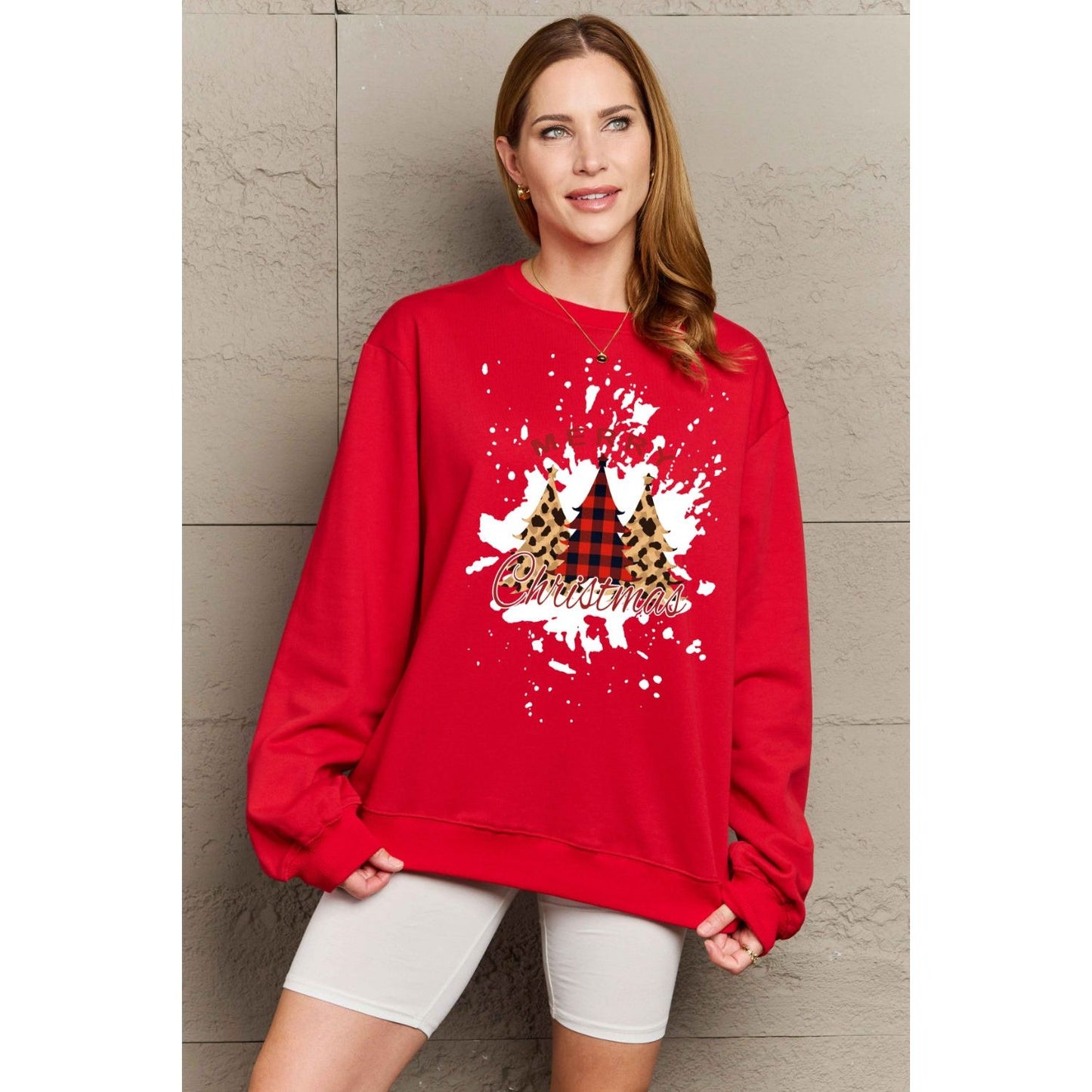 Simply Love Full Size MERRY CHRISTMAS Graphic Sweatshirt