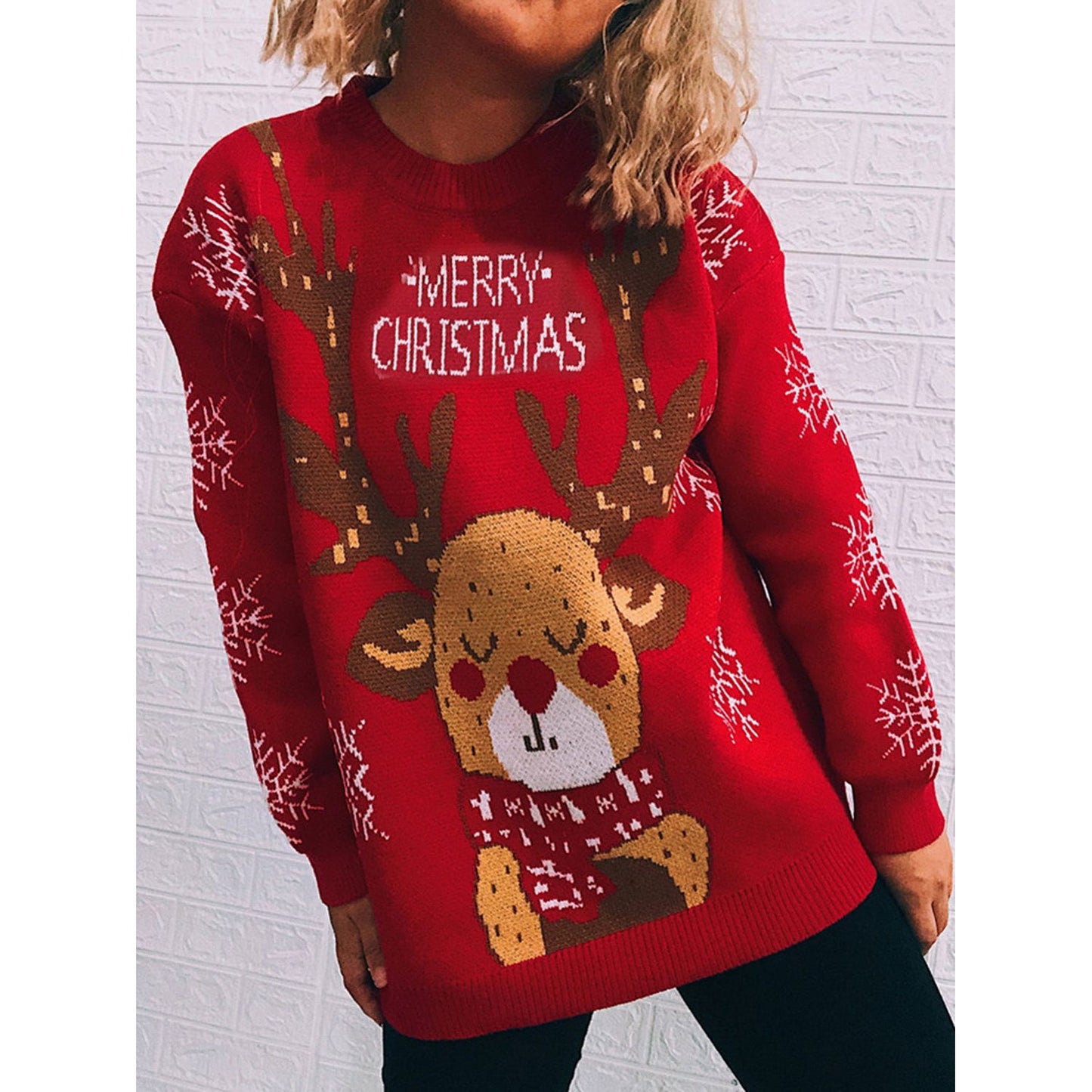 Christmas Element Long Sleeve Sweater