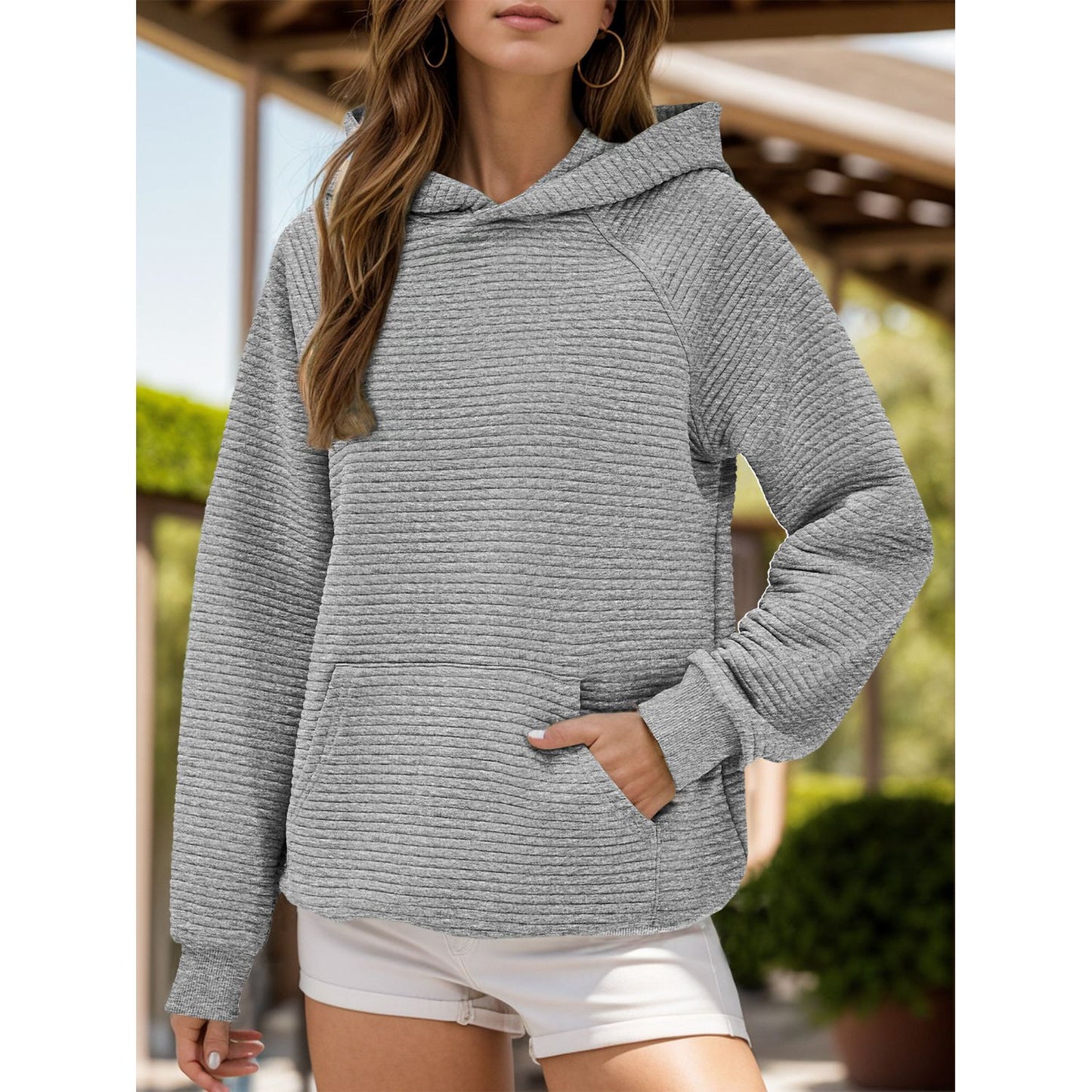 Kangaroo Pocket Long Sleeve Hoodie