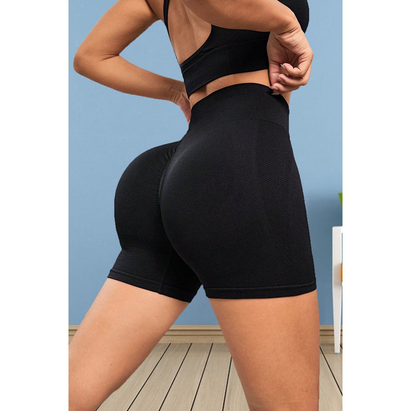 Wide Waistband Sports Shorts