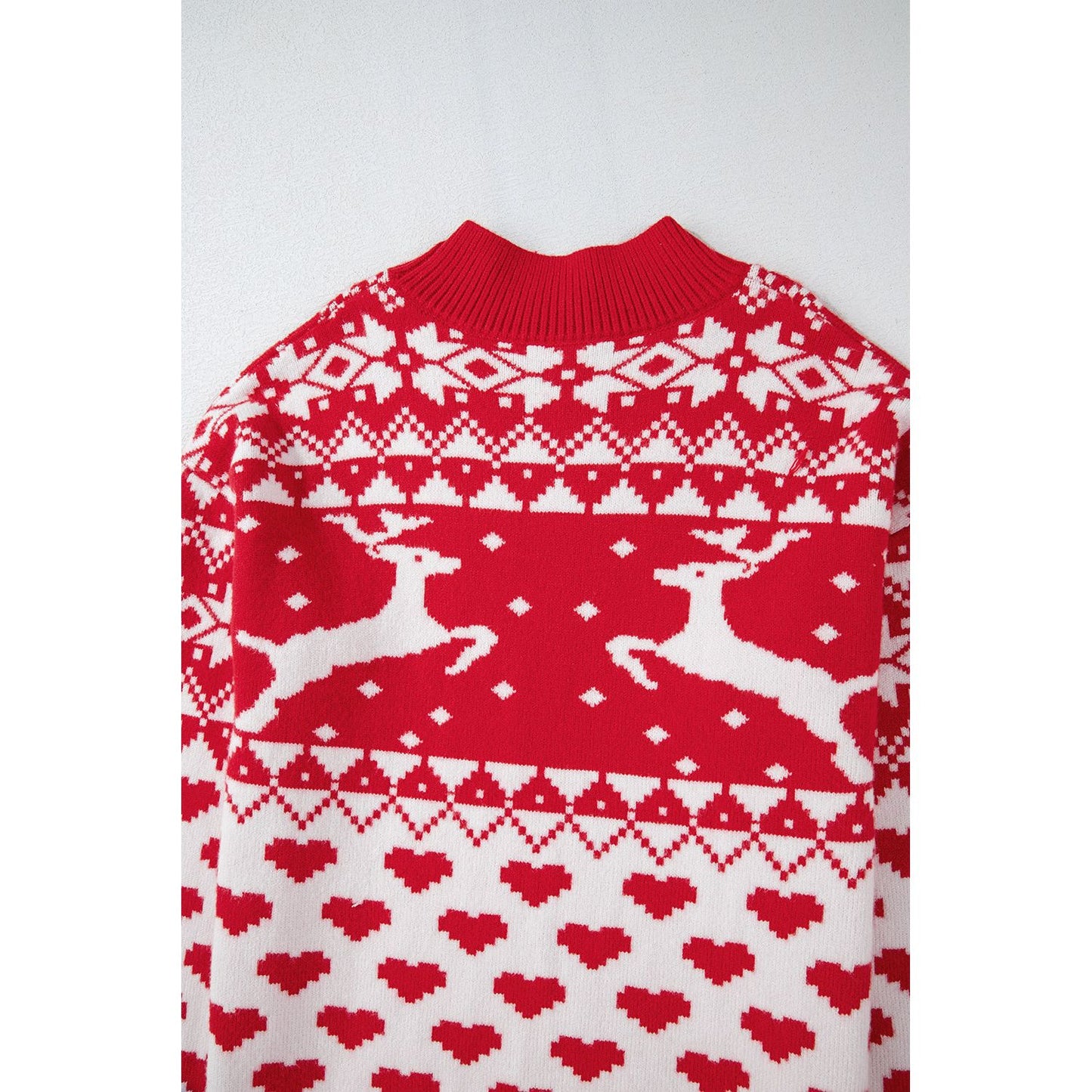 Christmas Element Turtleneck Long Sleeve Sweater