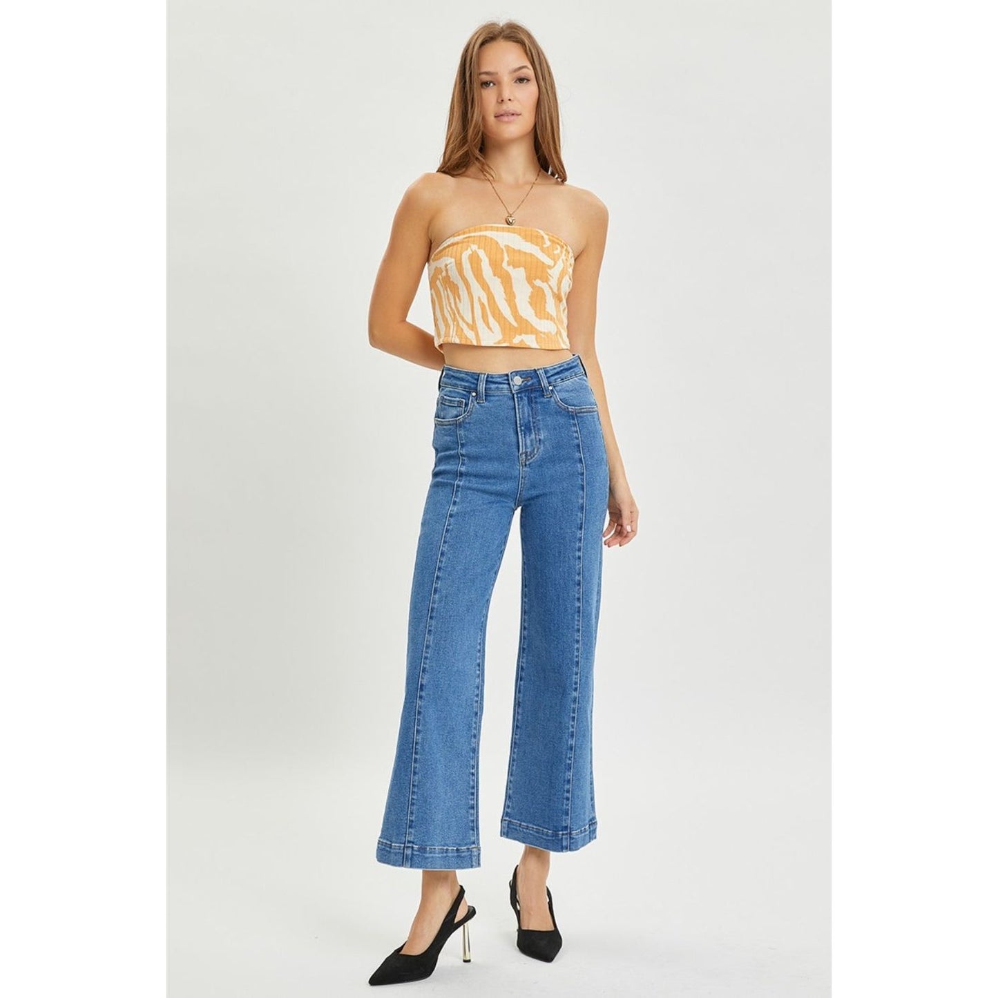 RISEN Full Size High Rise Wide Leg Jeans