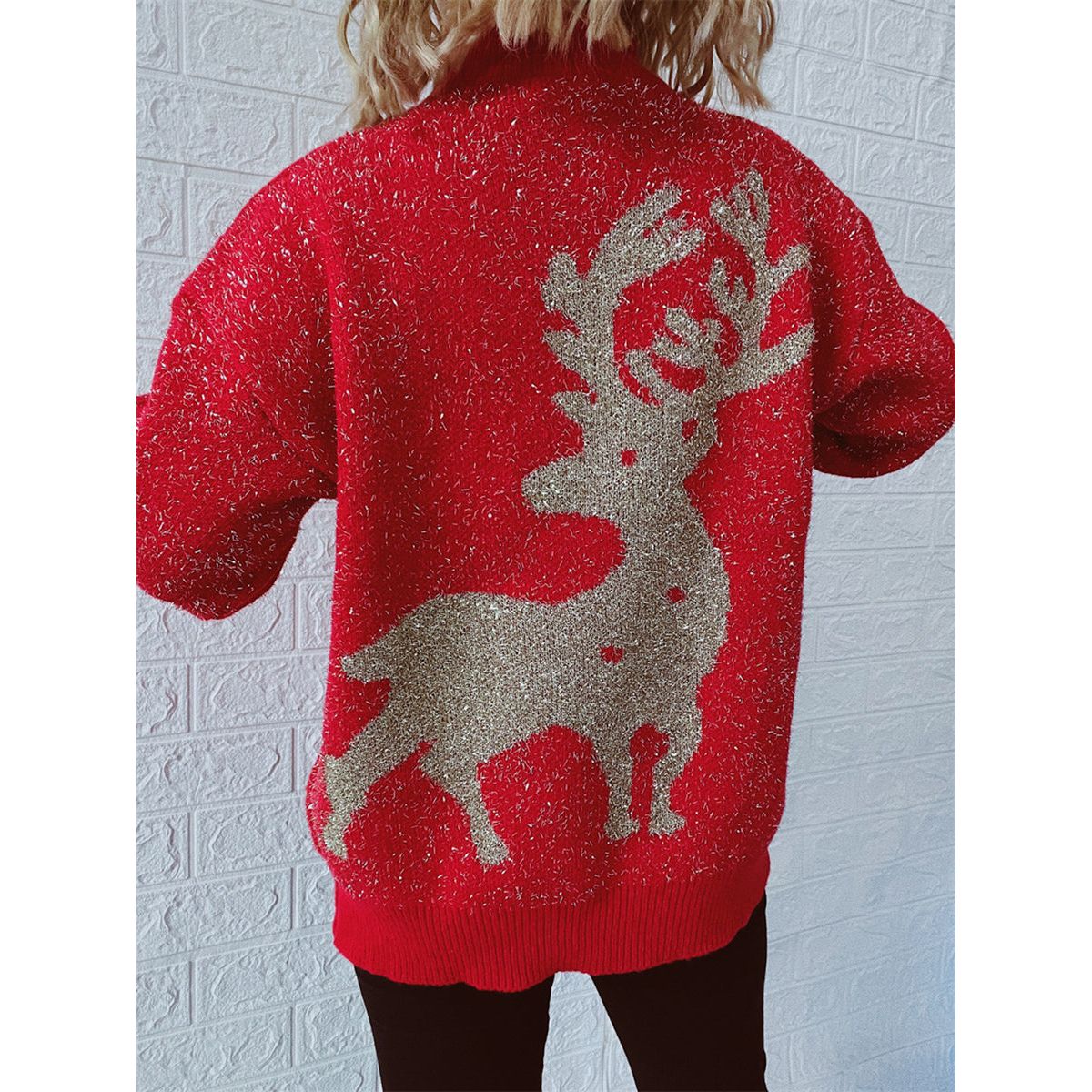 Christmas Element Round Neck Sweater