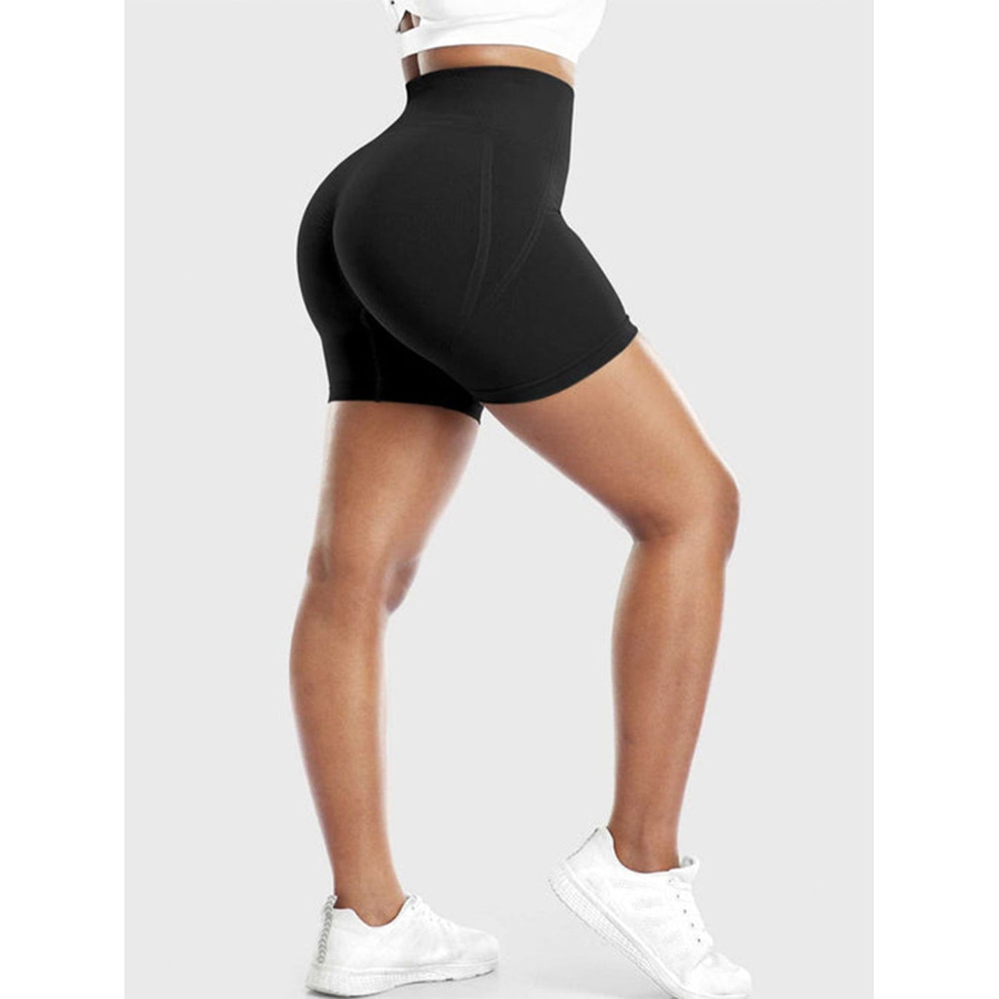 High Waist Active Shorts