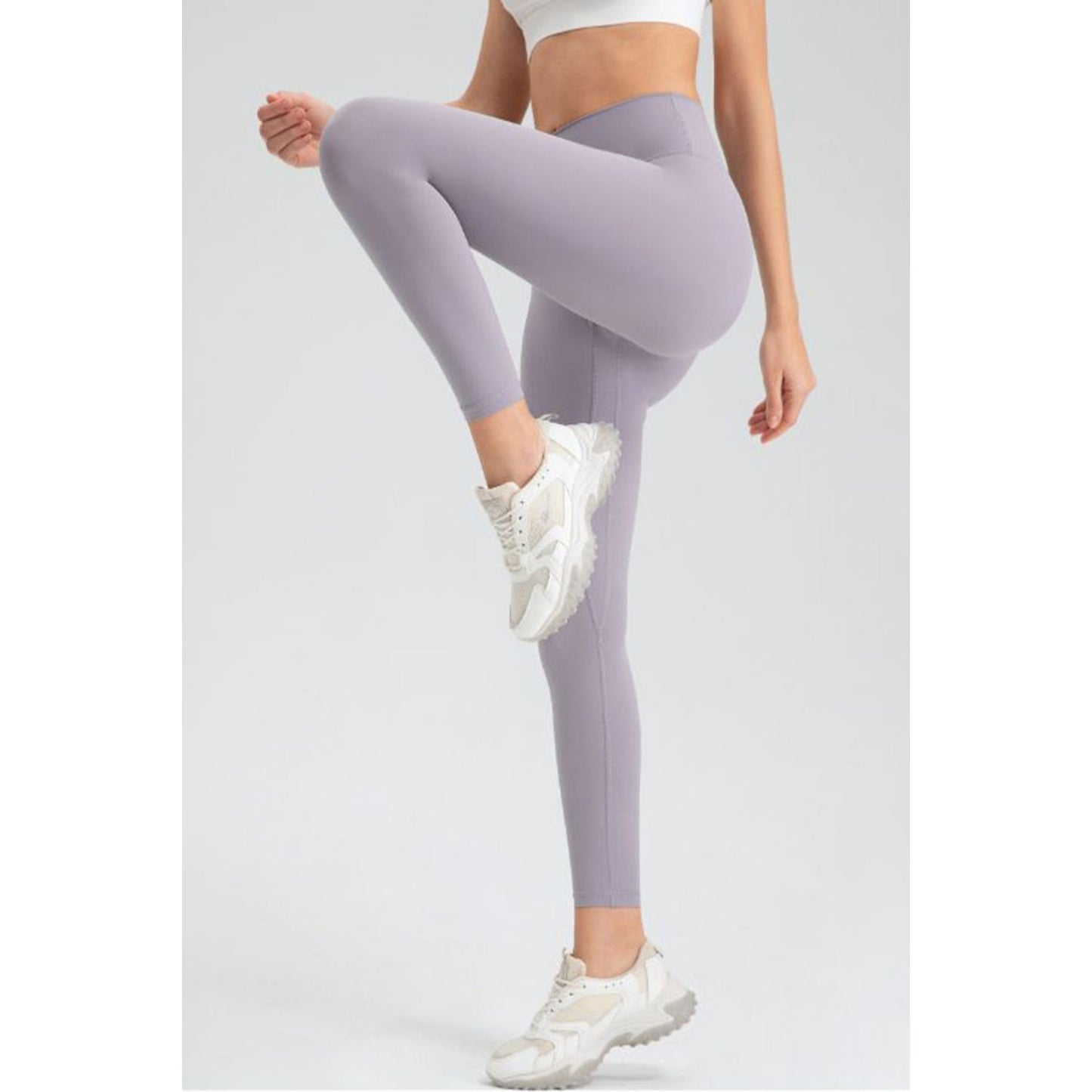 Wide Waistband Slim Fit Active Leggings